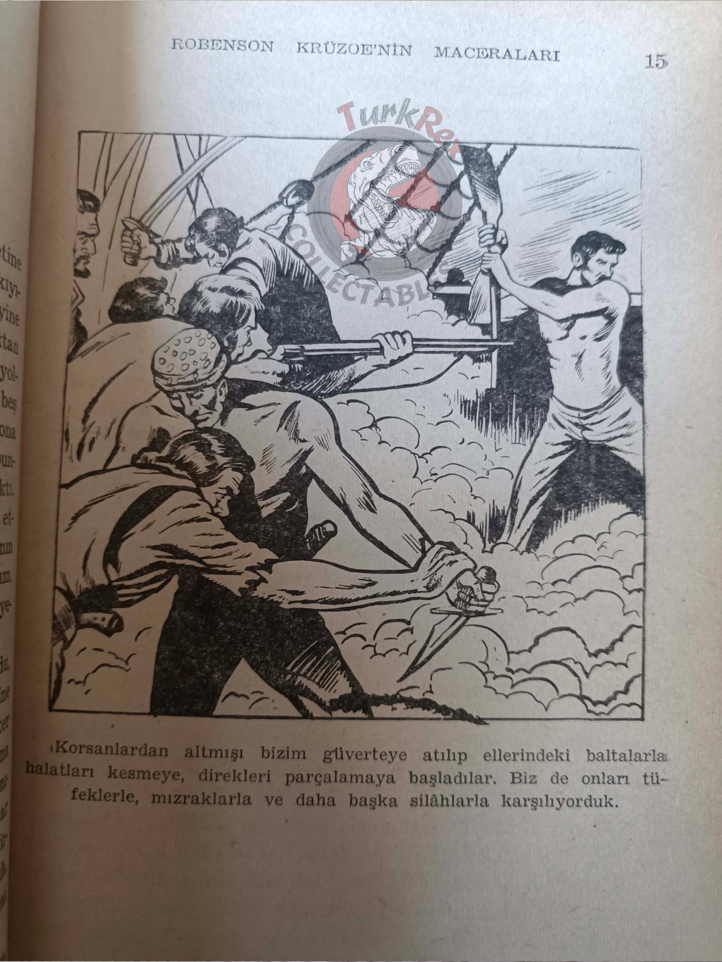 Daniel Defoe – Robinson Crusoe 1965 Turkish Book Turkey Illustrated