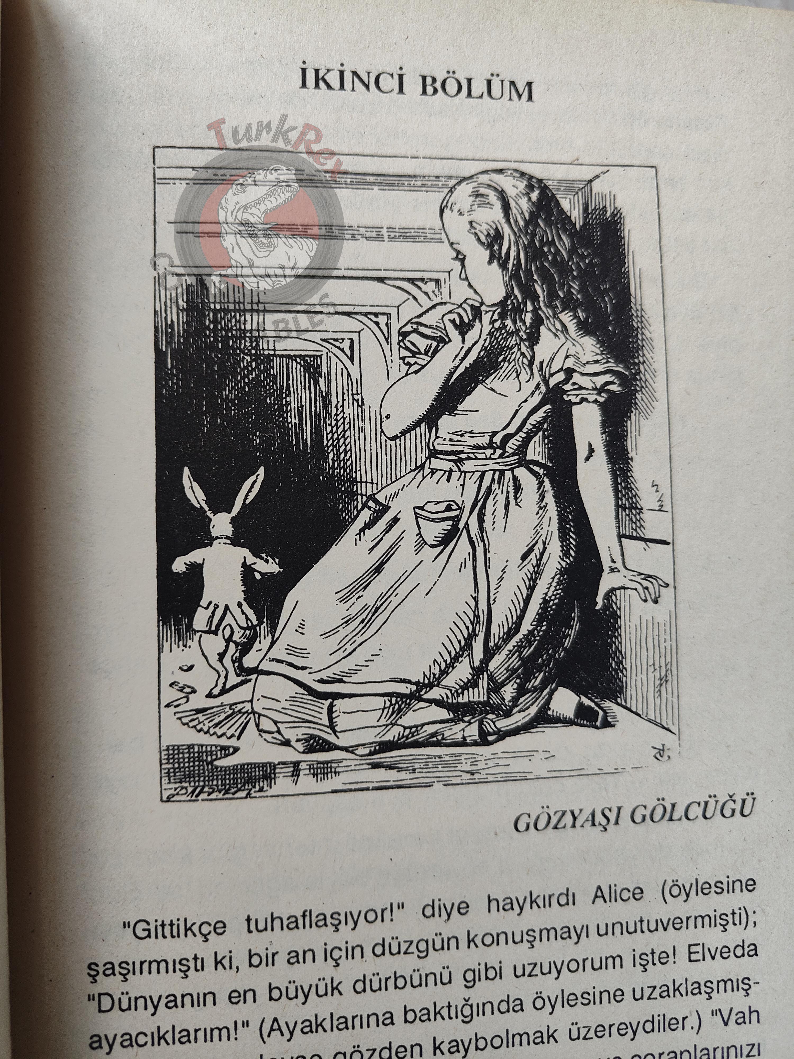Lewis Carroll – Alice in Wonderland 1992 Turkish Book Turkey Illustrated John Tenniel