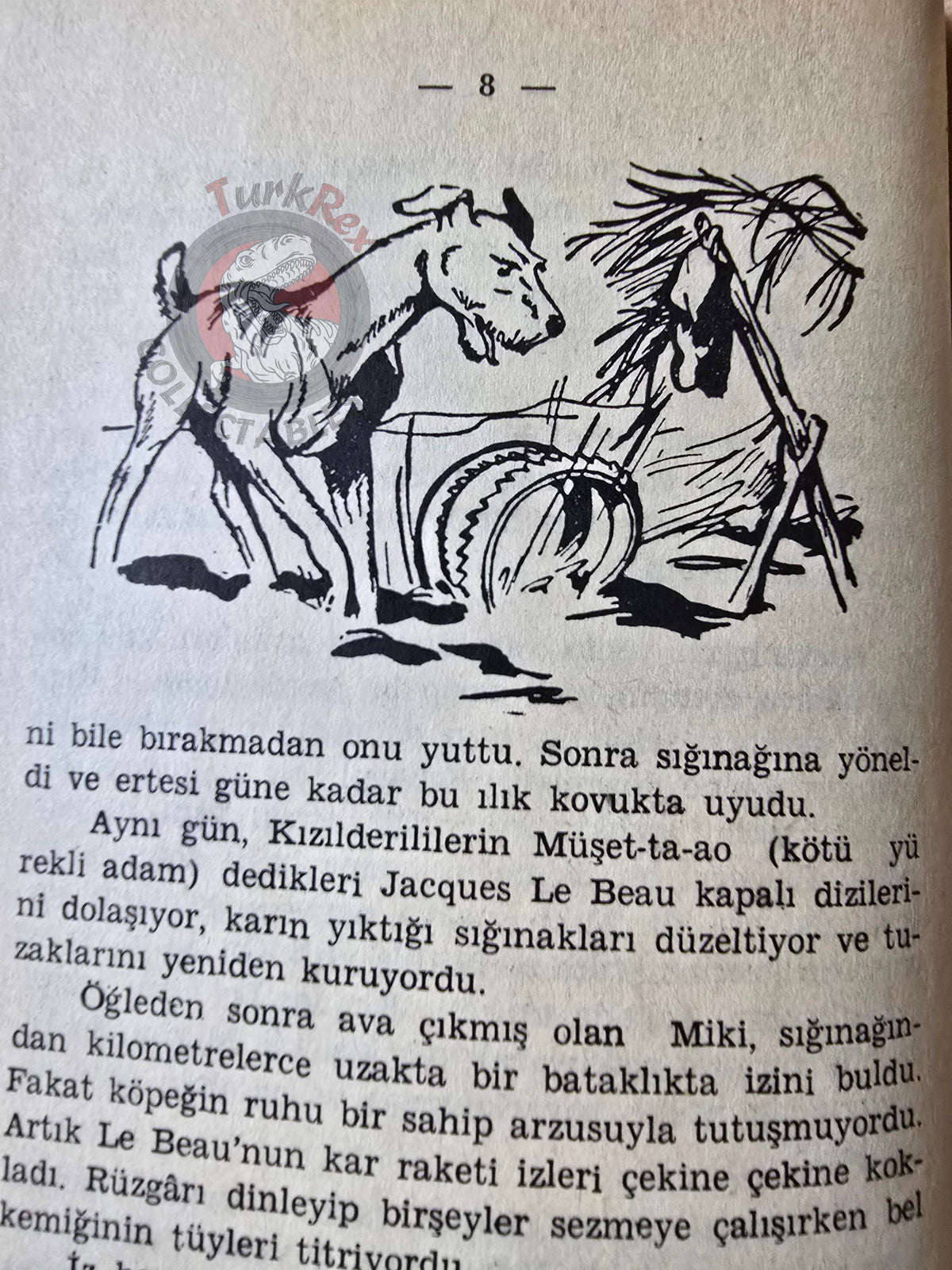 James Oliver Curwood – Kazan, The Wolf Hunters 1970 Turkish Book Turkey Illustrated