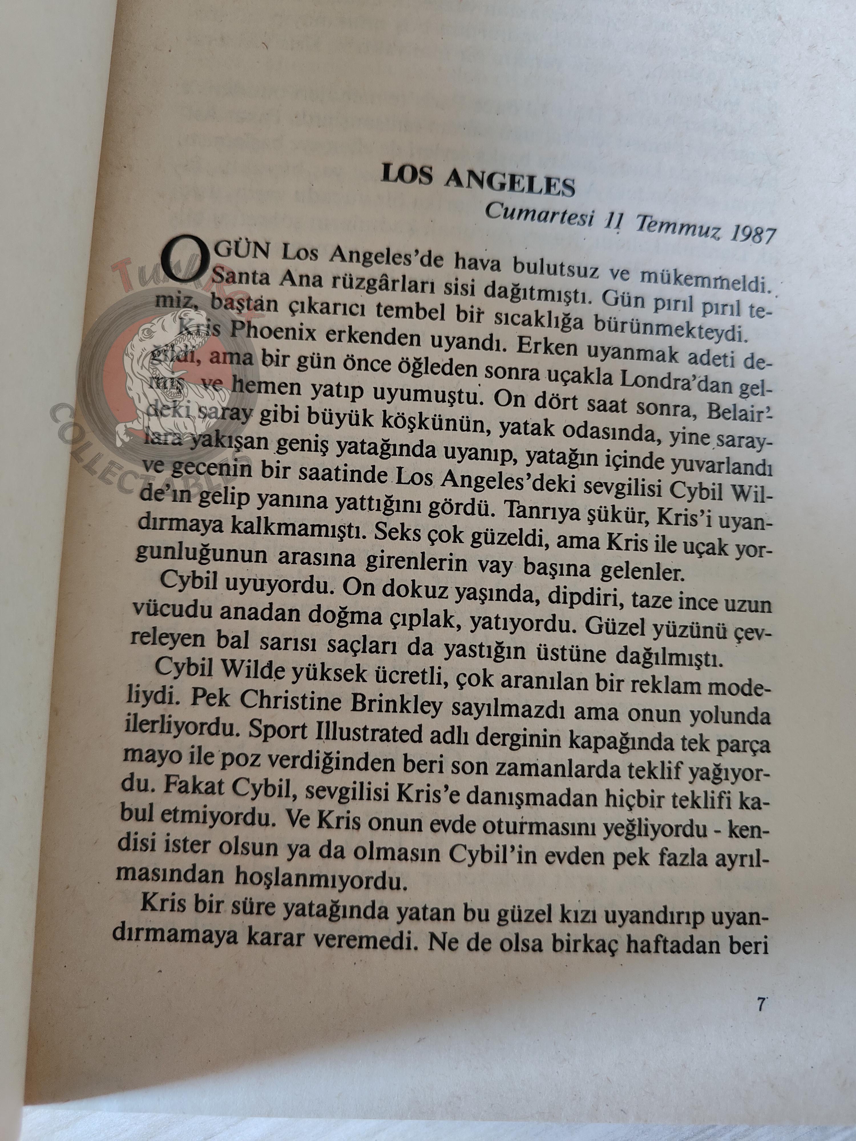 Jackie Collins – Rock Star 1989 1st Turkish Book Turkey