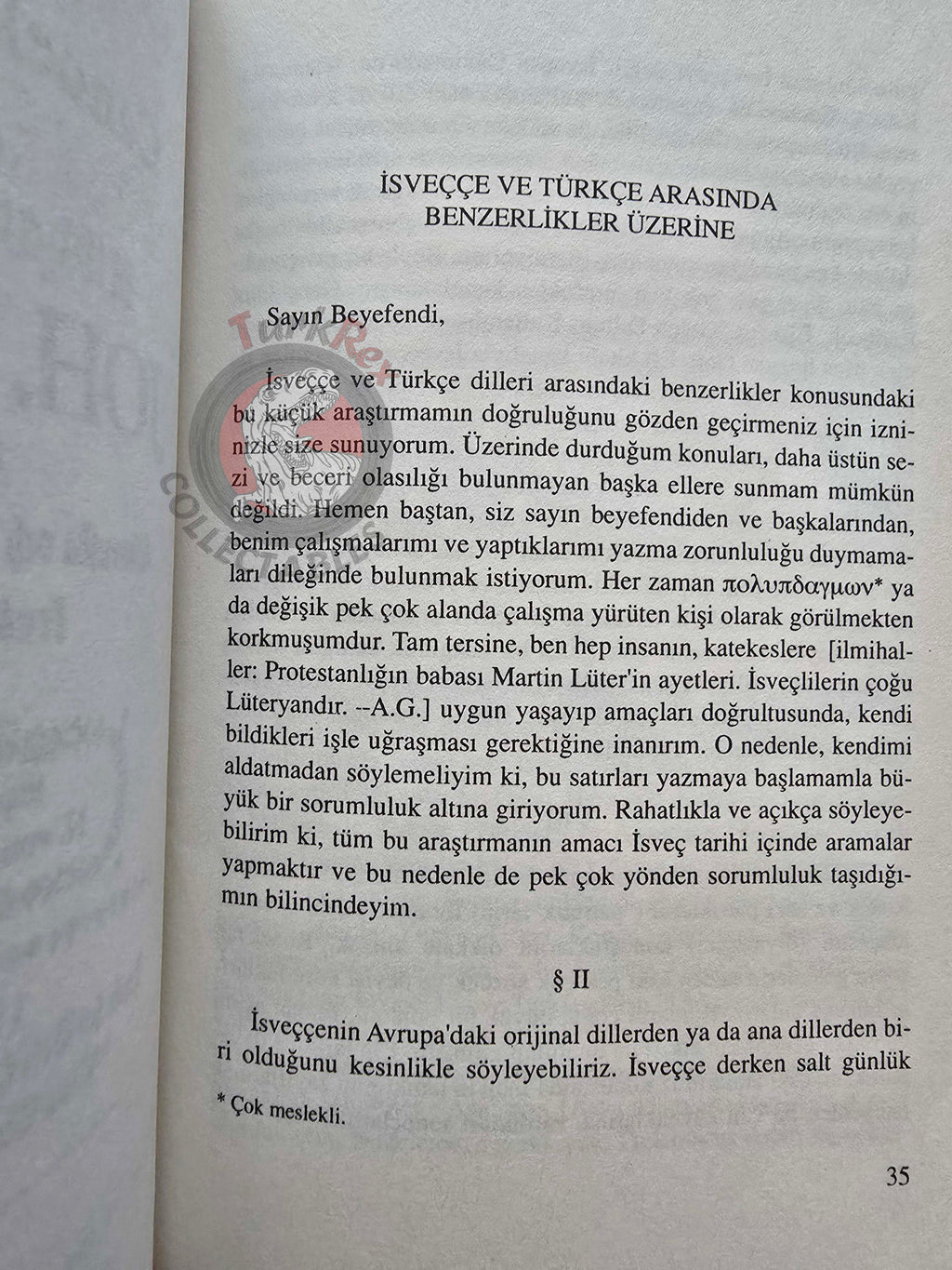 Sven Lagerbring – Similarities of Swedish with Turkish 2010 Turkish Book Turkey