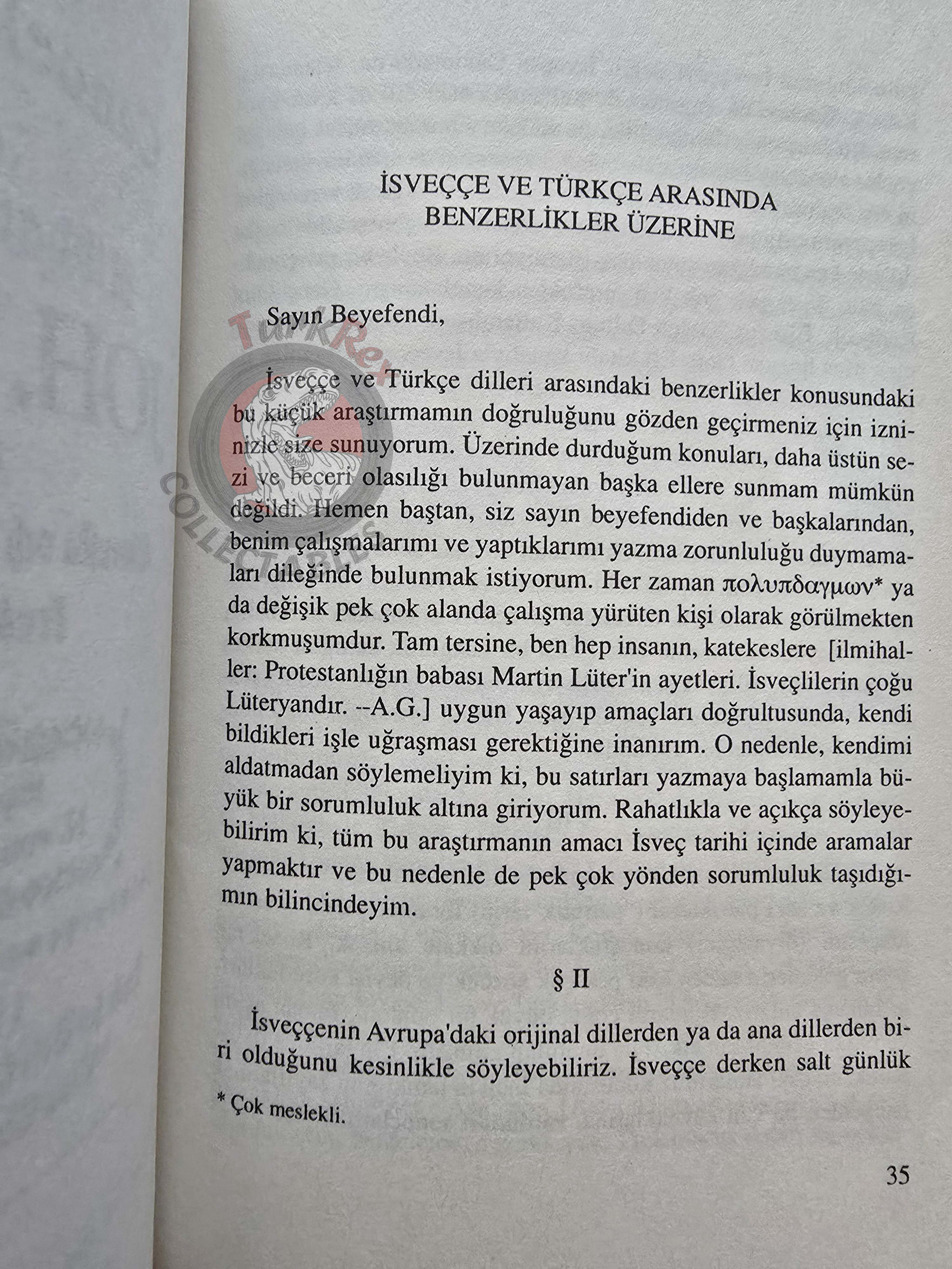 Sven Lagerbring – Similarities of Swedish with Turkish 2010 Turkish Book Turkey