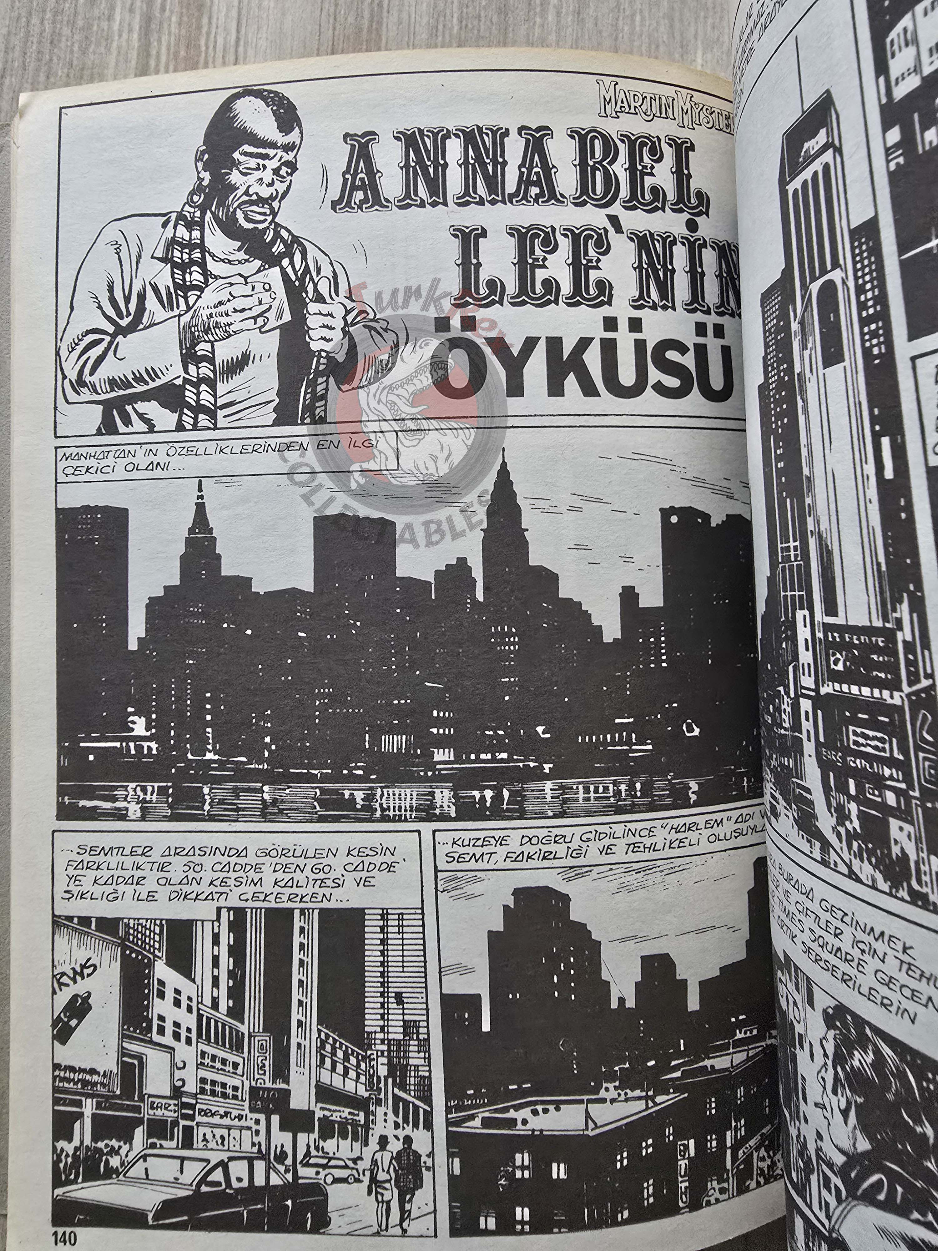 Martin Mystère #18 Frankenstein 80s Turkish Comic Turkey #53 #40
