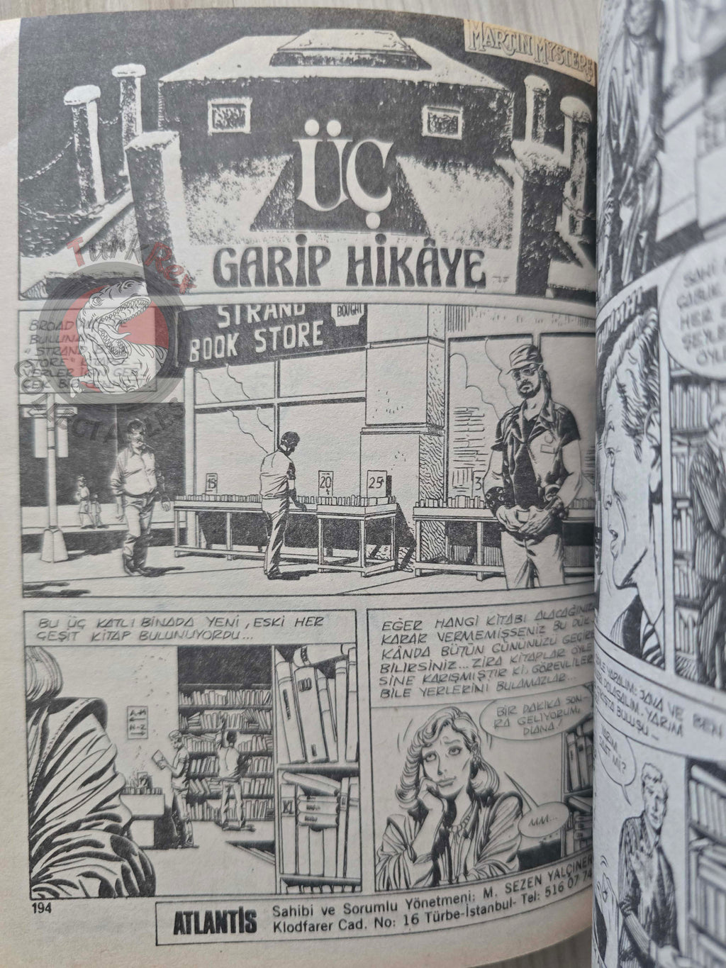 Martin Mystère #4 Orrore nello Spazio 80s Turkish Comic Turkey #19 #21