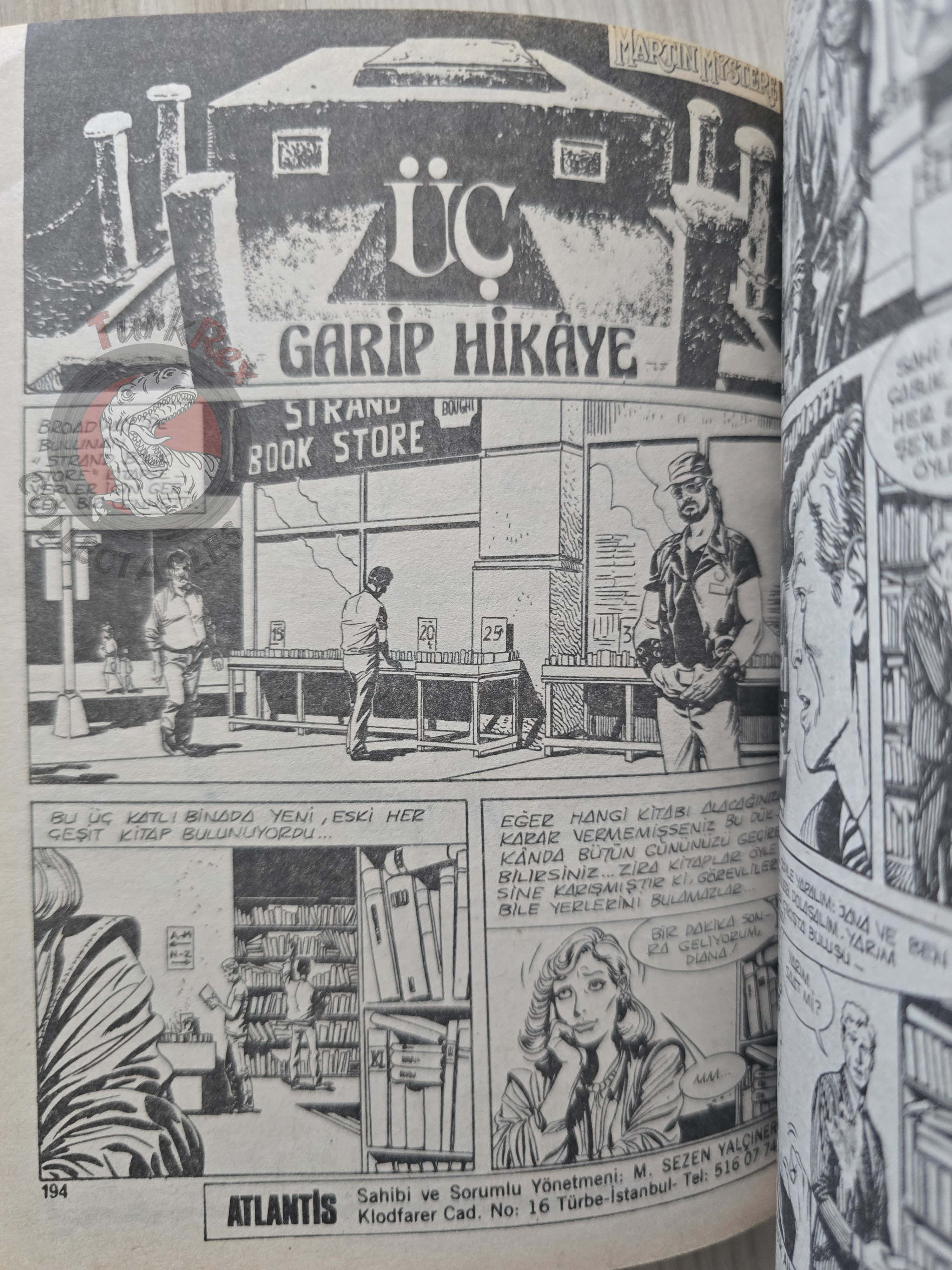 Martin Mystère #4 Orrore nello Spazio 80s Turkish Comic Turkey #19 #21