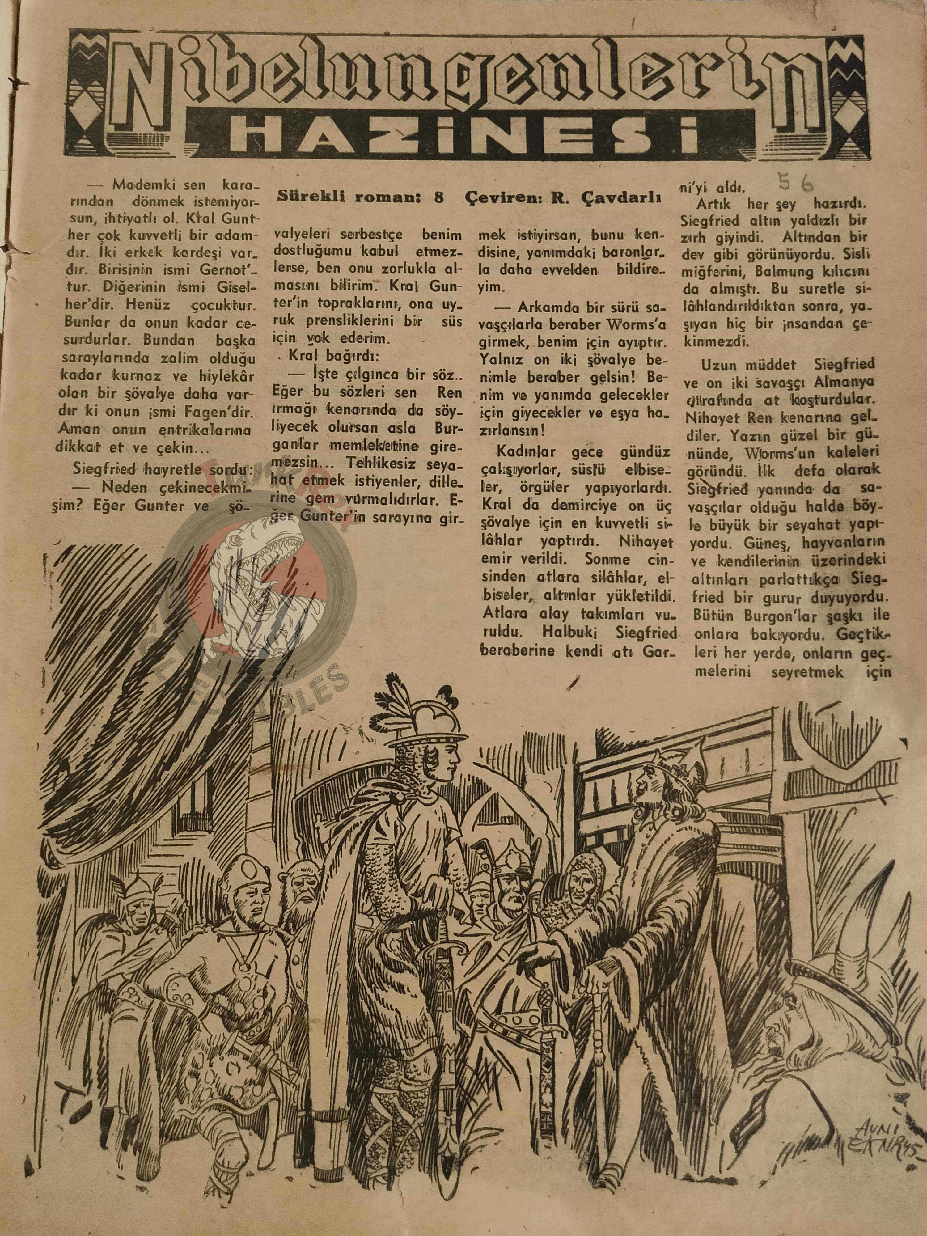 Afacan Çocuk Gözü #8 1945 Turkish Comic Turkey Tom Thumb Nibelungen treasure