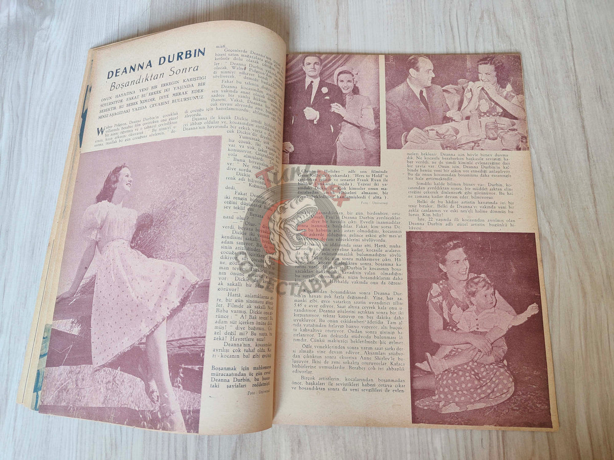 Yıldız 1944 Maria Montez Turkish Mag Turkey Hollywood Melvyn Douglas Deanna Durbin Ann Sheridan