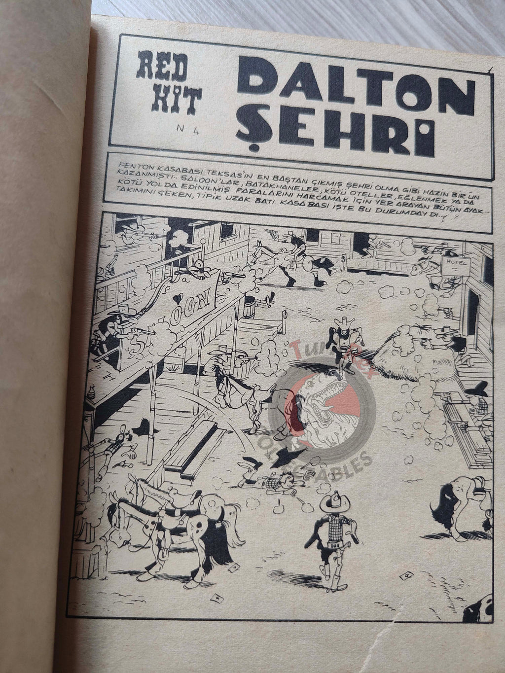Lucky Luke #2 Dalton City 1972 Turkish Comic Turkey Tif Et Tondu