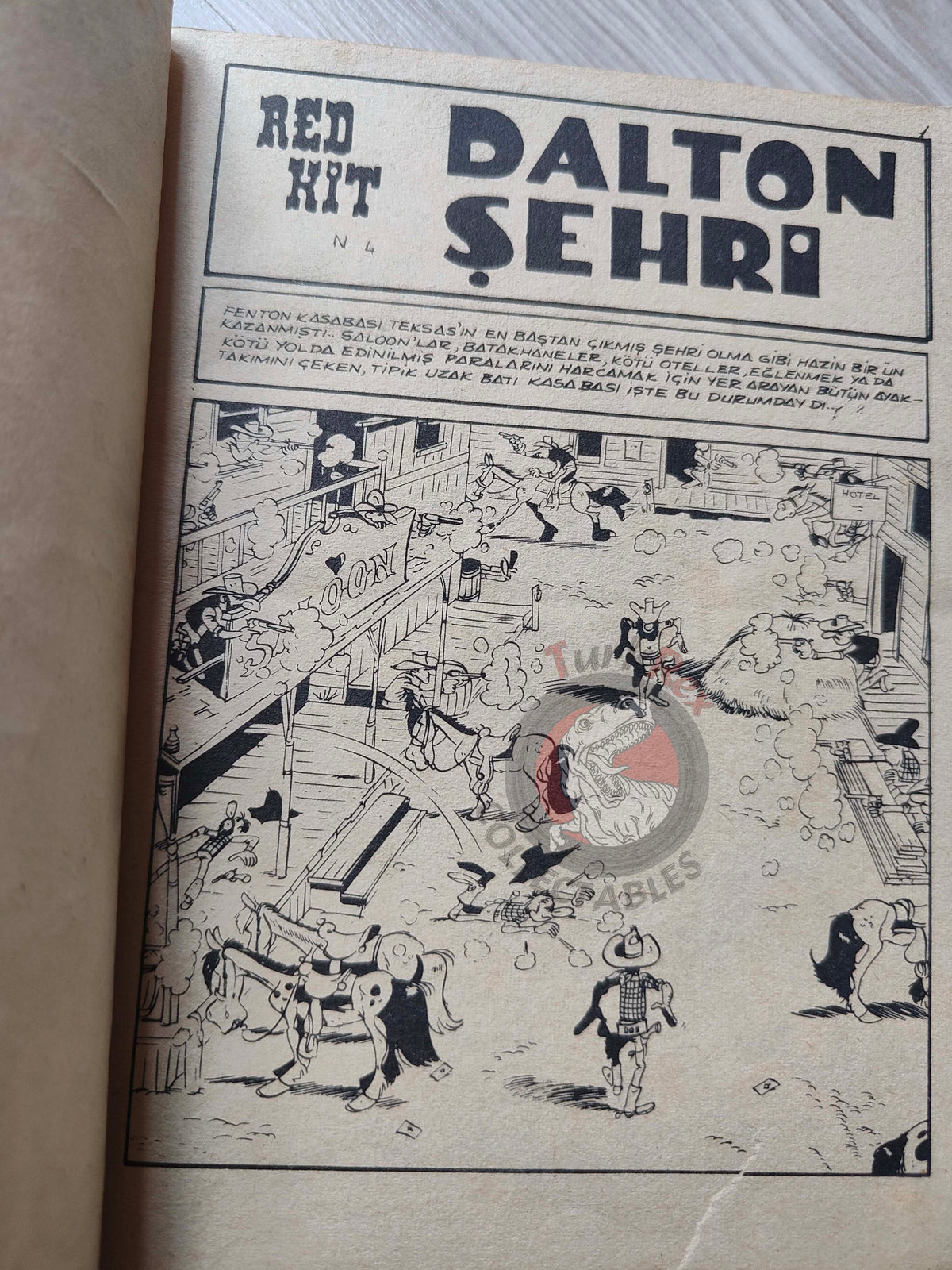 Lucky Luke #2 Dalton City 1972 Turkish Comic Turkey Tif Et Tondu