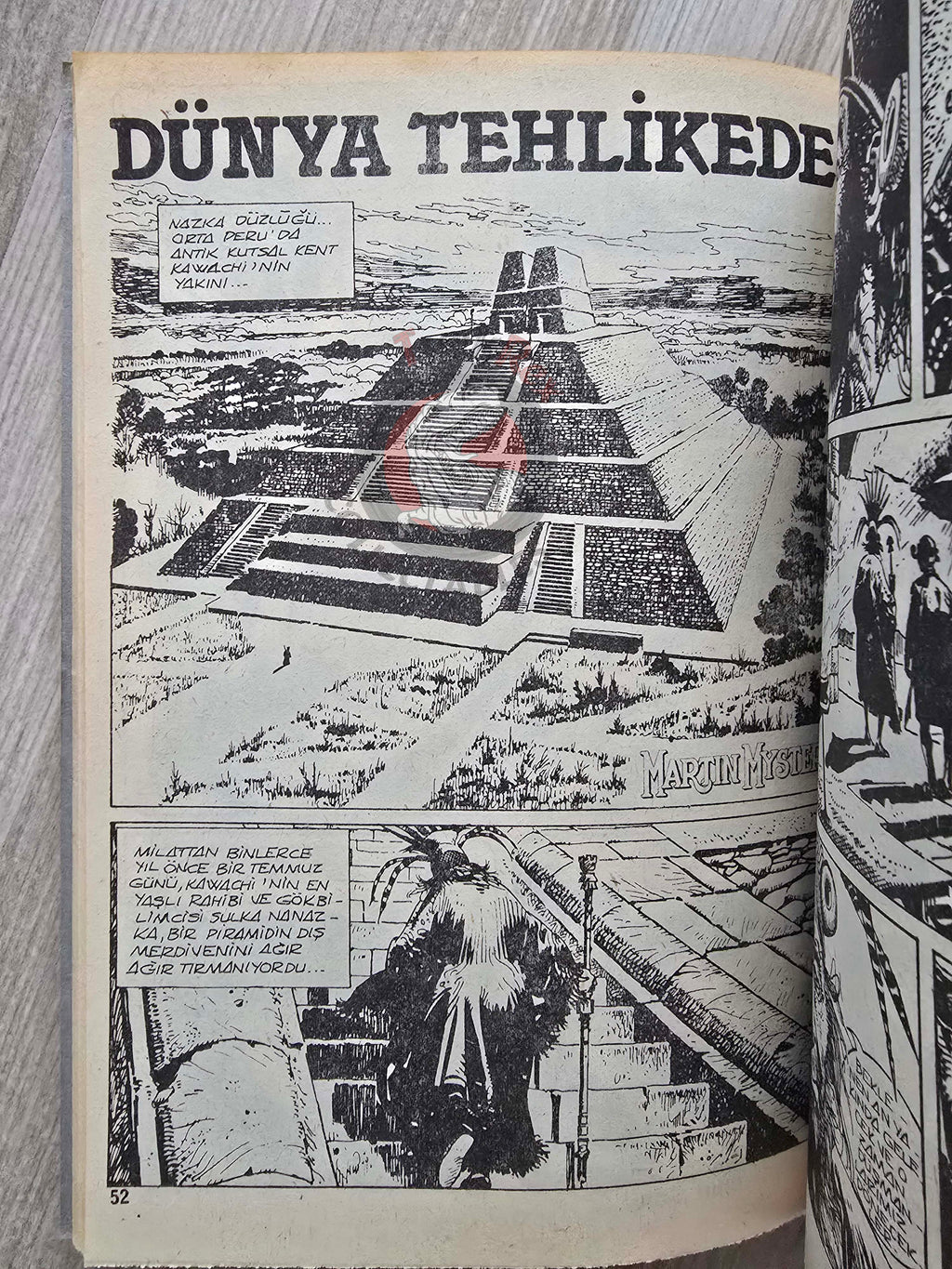Martin Mystère #21 Le Piste di Nazca 80s Turkish Comic Turkey #57 #59 #60