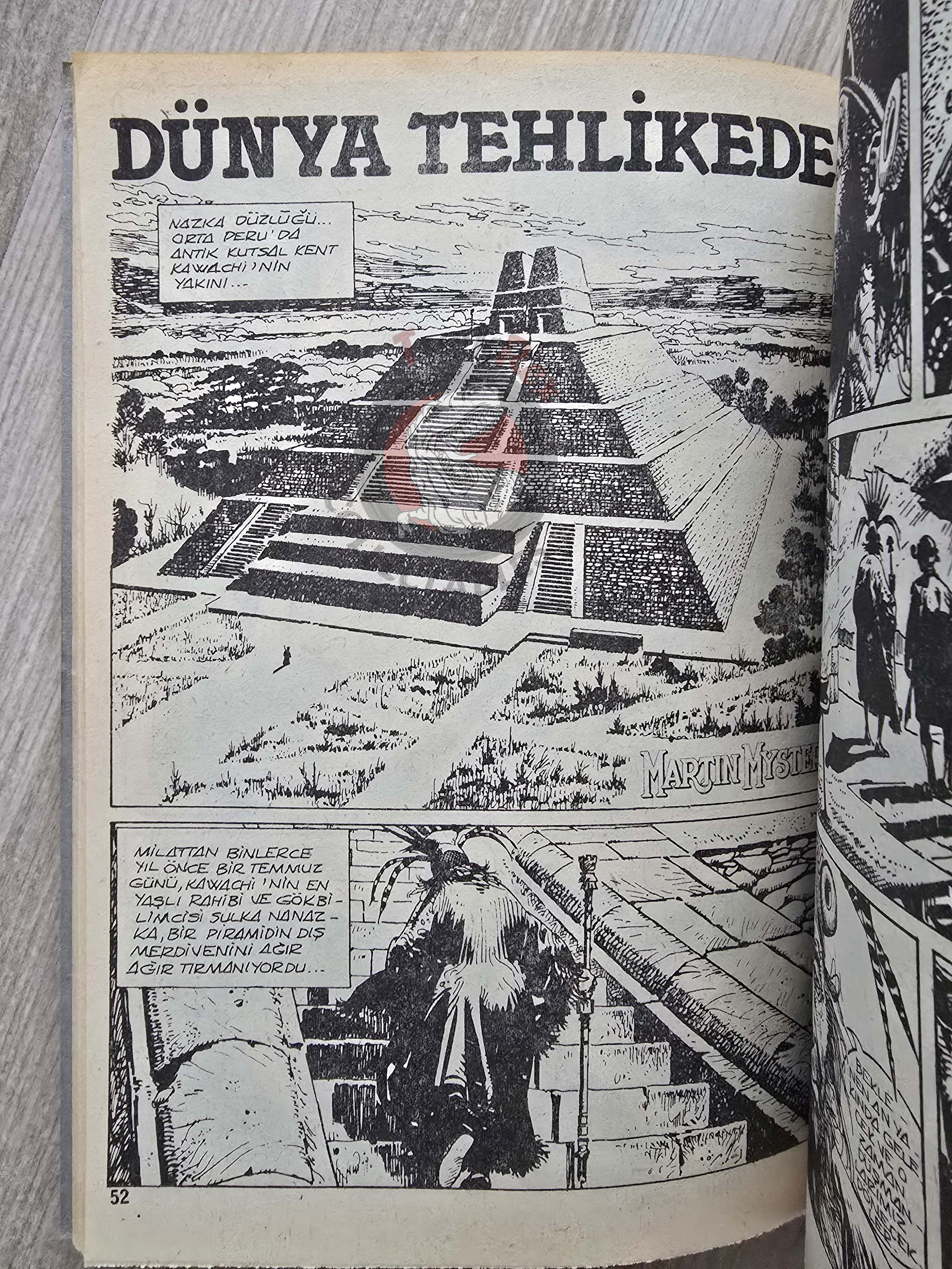 Martin Mystère #21 Le Piste di Nazca 80s Turkish Comic Turkey #57 #59 #60