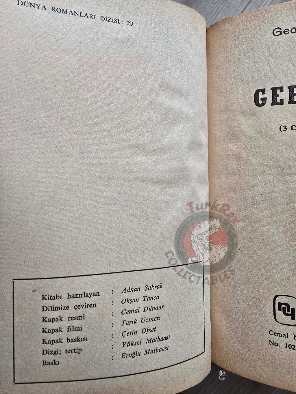 Georges Simenon – Three Bedrooms in Manhattan 1971 1st HC/DJ Turkish Book Turkey