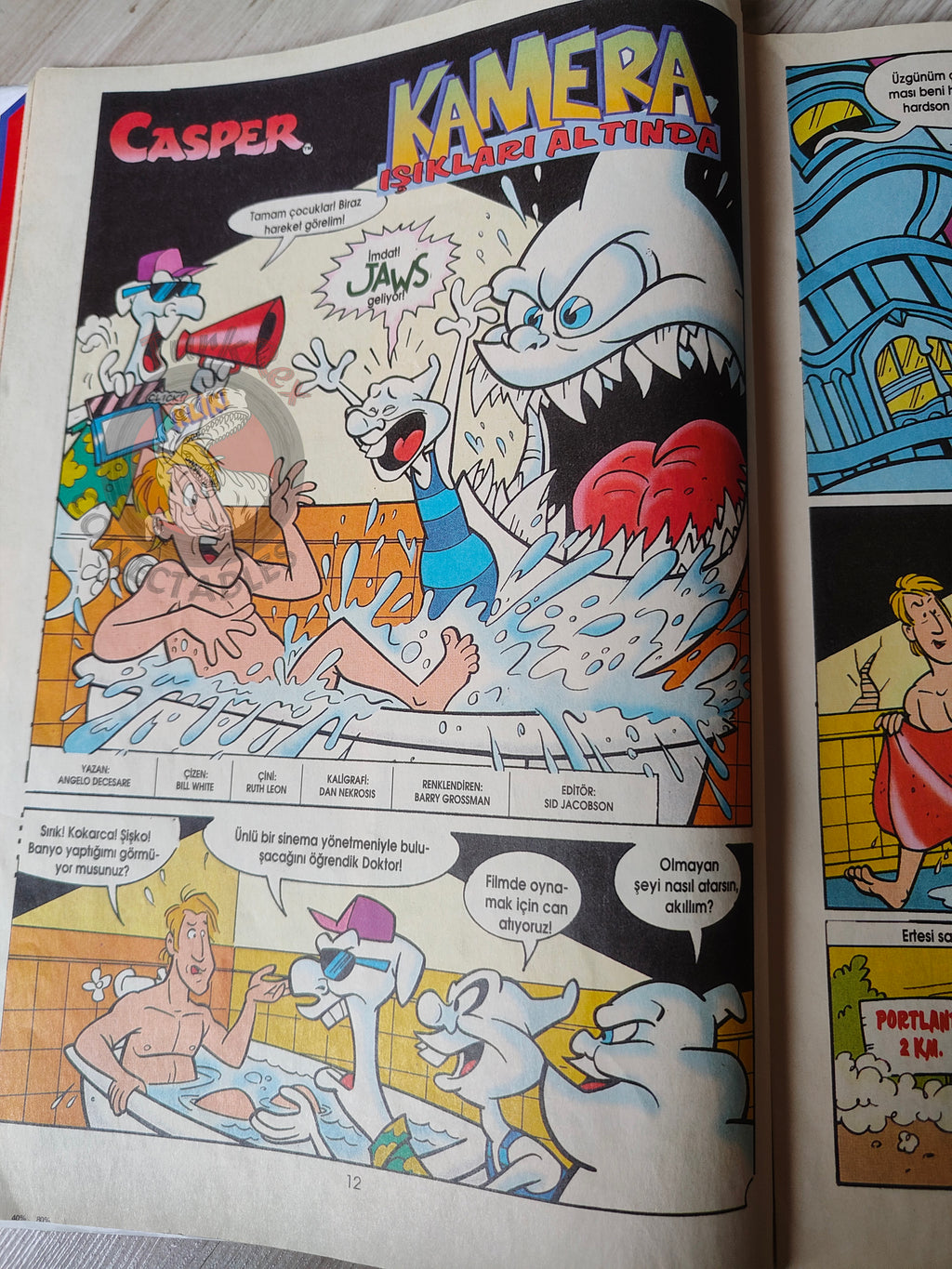 Casper the Friendly Ghost Magazine – Issue #9 1996 Turkish Comic Turkey