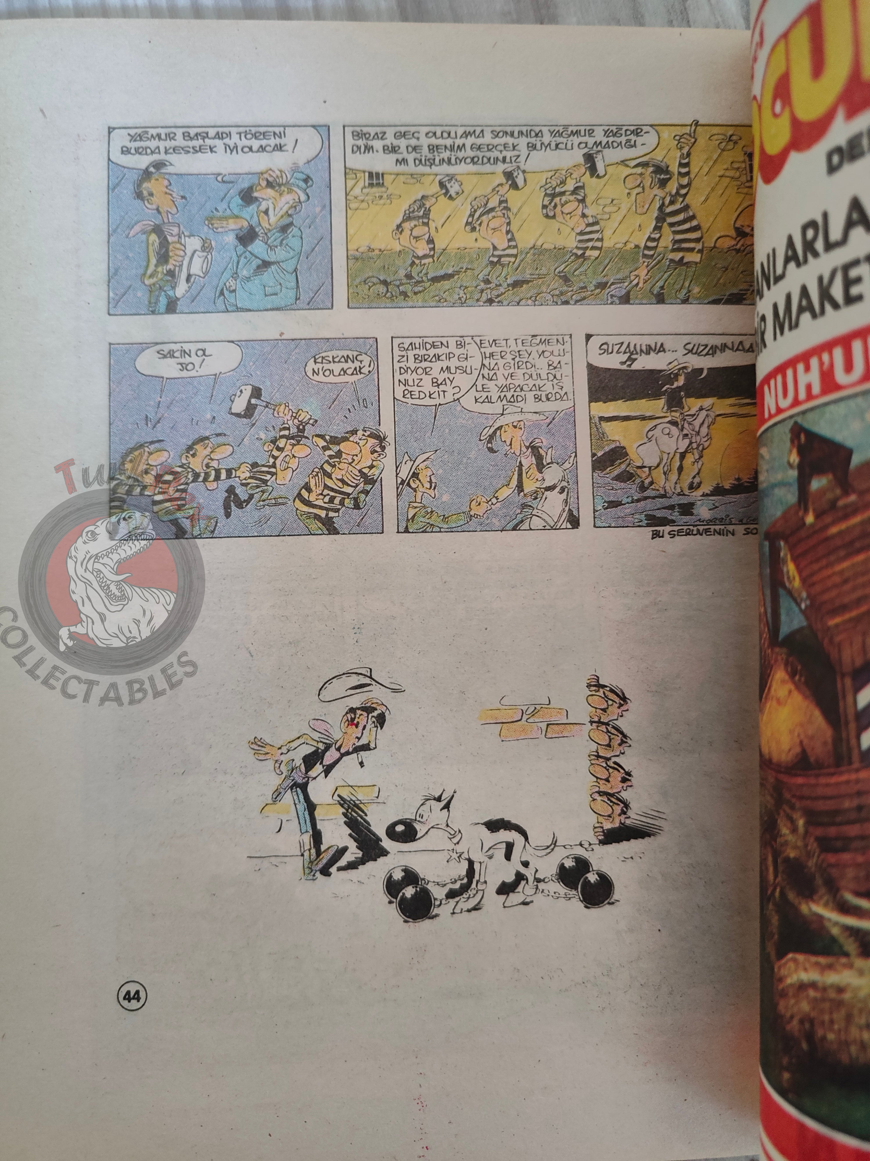 Lucky Luke #40 Les Dalton courent toujours 1989 Turkish Comic Turkey
