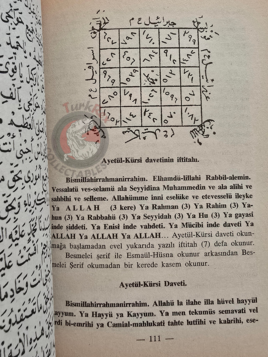 Hidden Sciences Vol 4 Islamic Occult Havass Vefq Spells Charm Turkish Book Islam Talisman