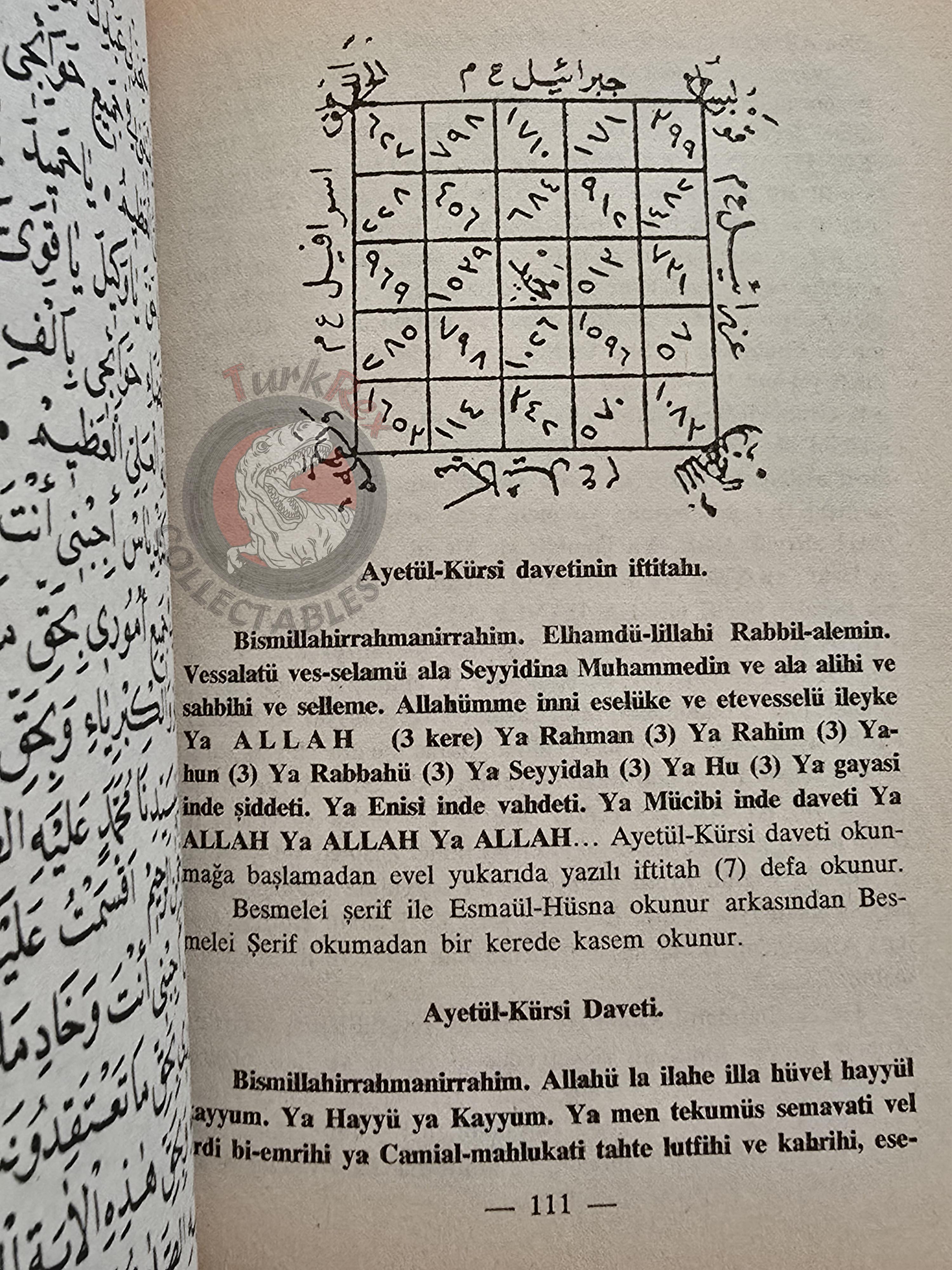 Hidden Sciences Vol 4 Islamic Occult Havass Vefq Spells Charm Turkish Book Islam Talisman