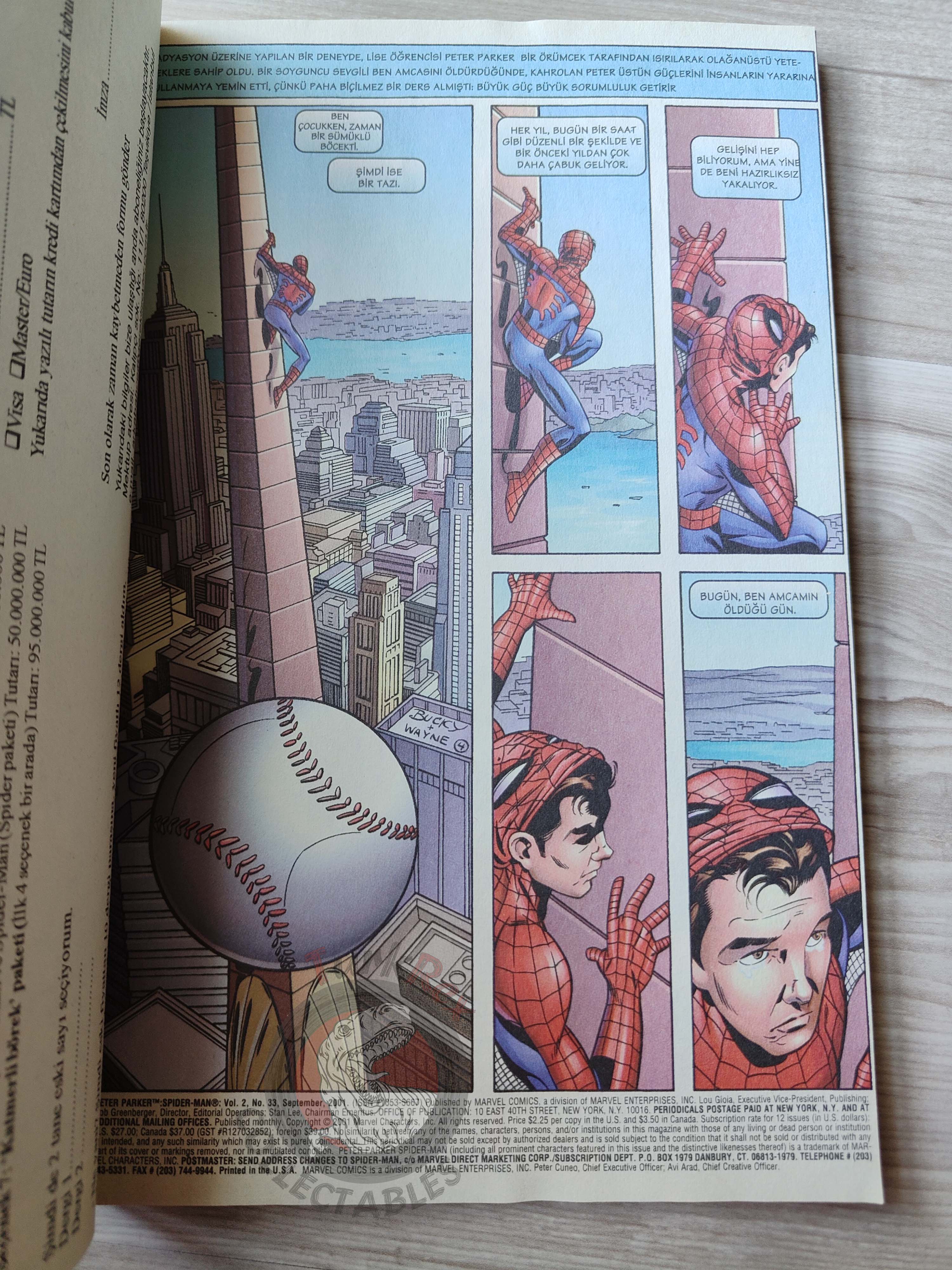 Spider-Man Vol #2 Turkish Comic Turkey The Amazing #33-35 Peter Parker #33-35