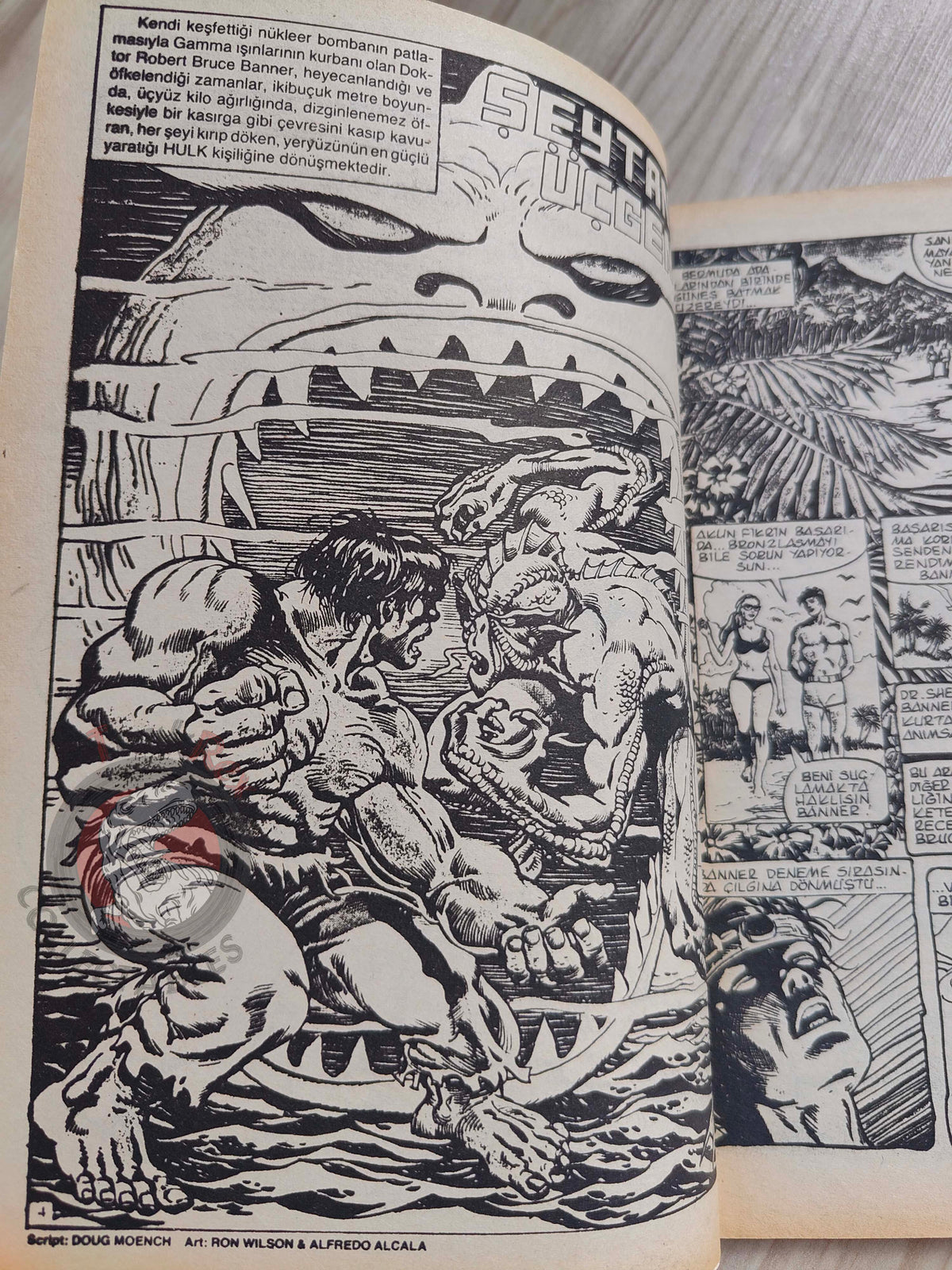 Hulk #5 1987 Turkish Comic Turkey cover #22 #132