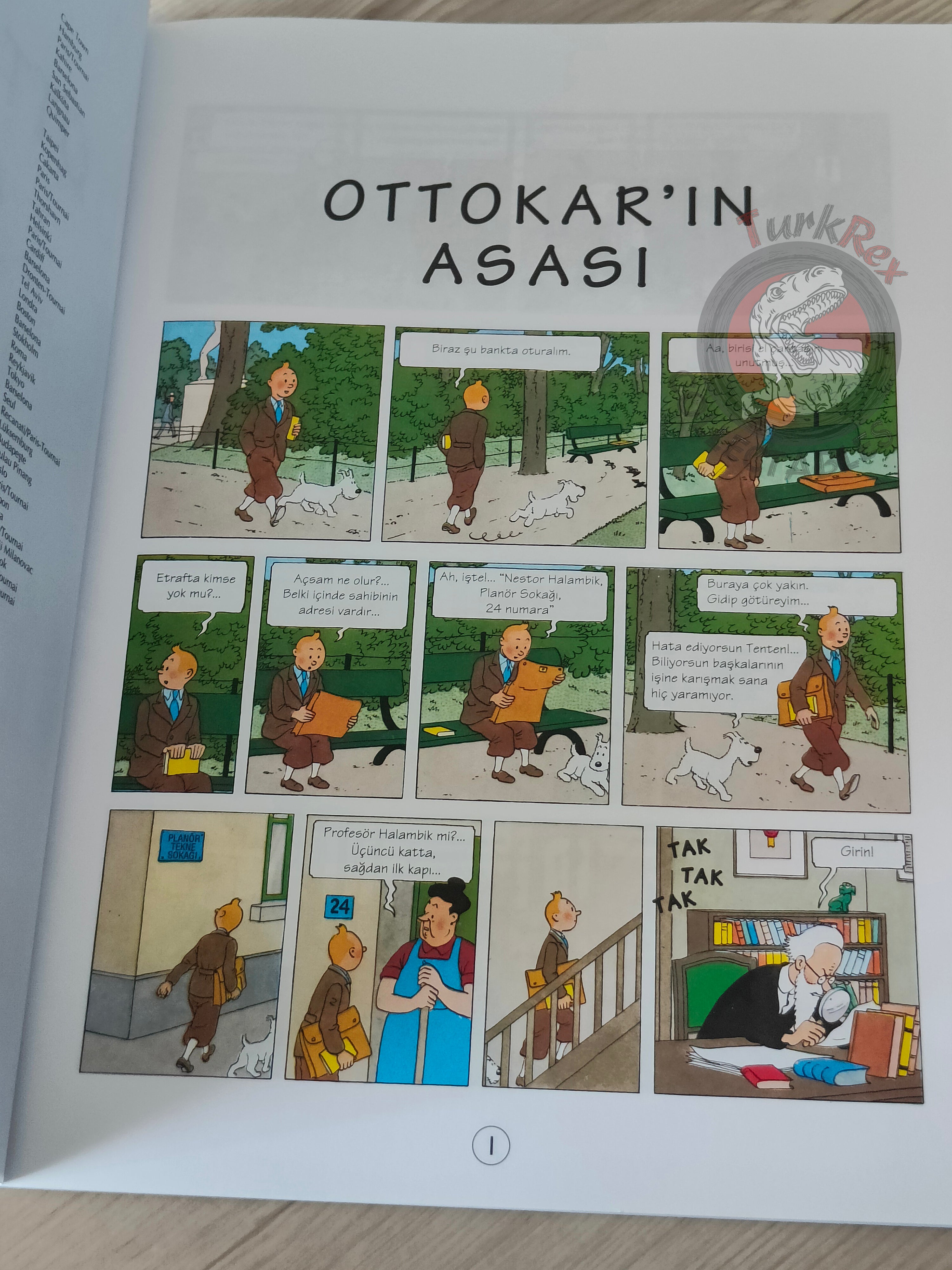 Tintin – King Ottokar's Sceptre 1998 Turkish Edition Comic Turkey 2nd YKY