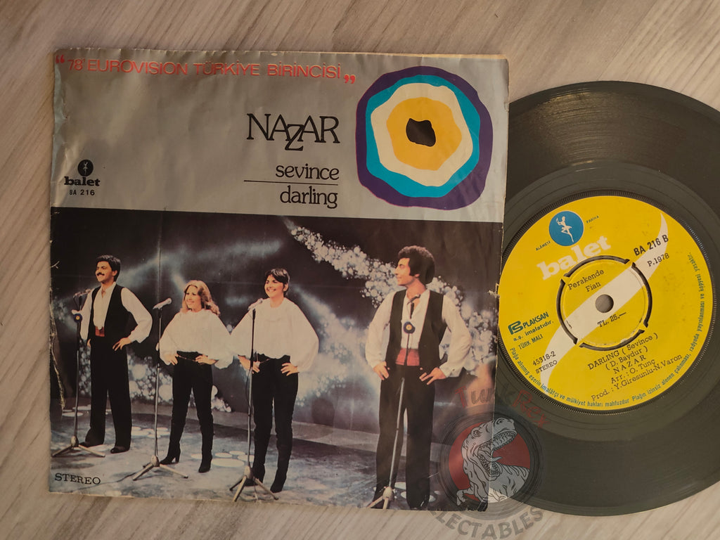 Nazar &  Nilüfer – Sevince 7" Turkish Pressing Vinyl Turkey Edition Eurovision