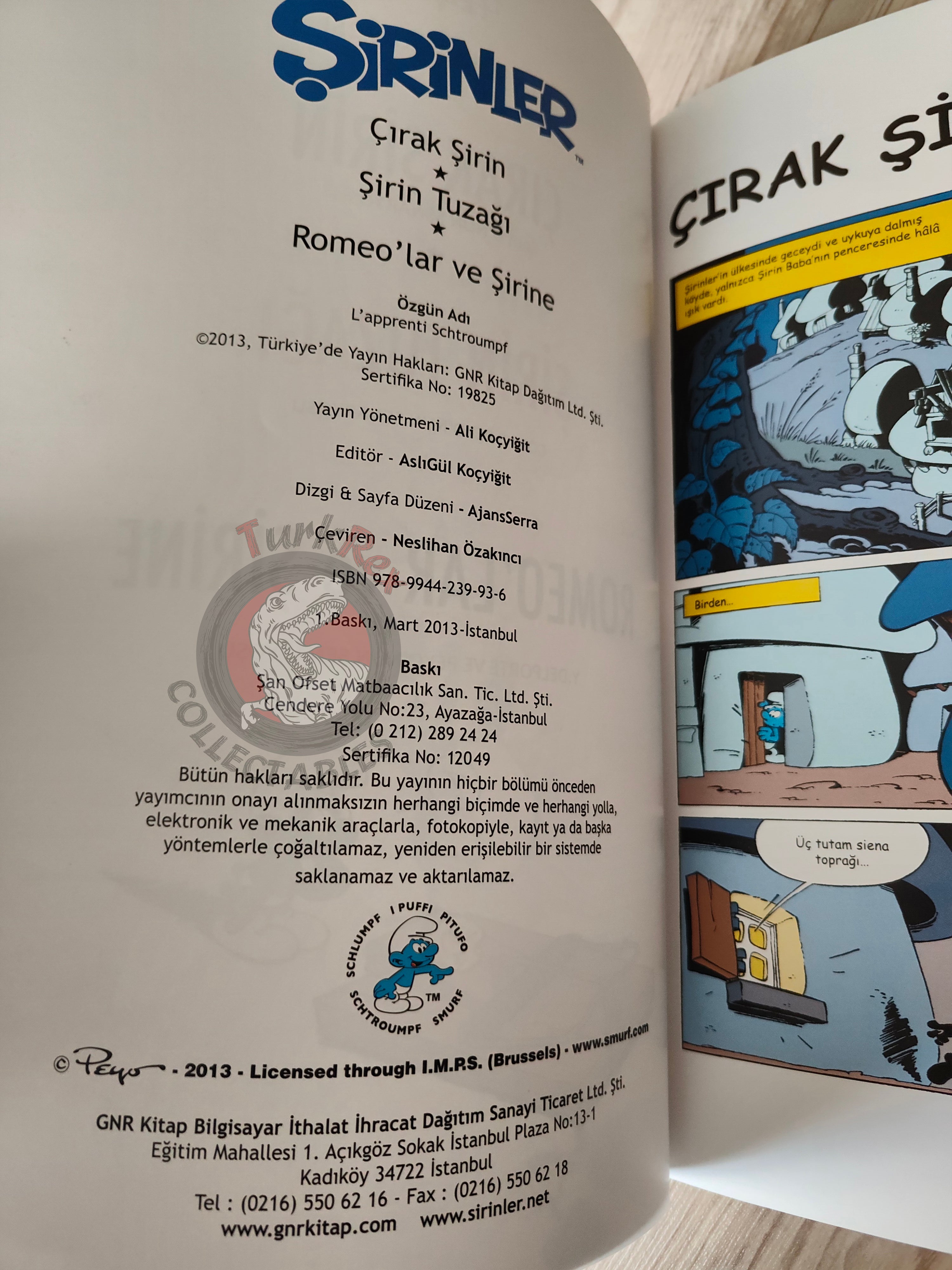 The Smurfs #7 The Smurf Apprentice 2013 Turkish Comic Turkey Schtroumpf