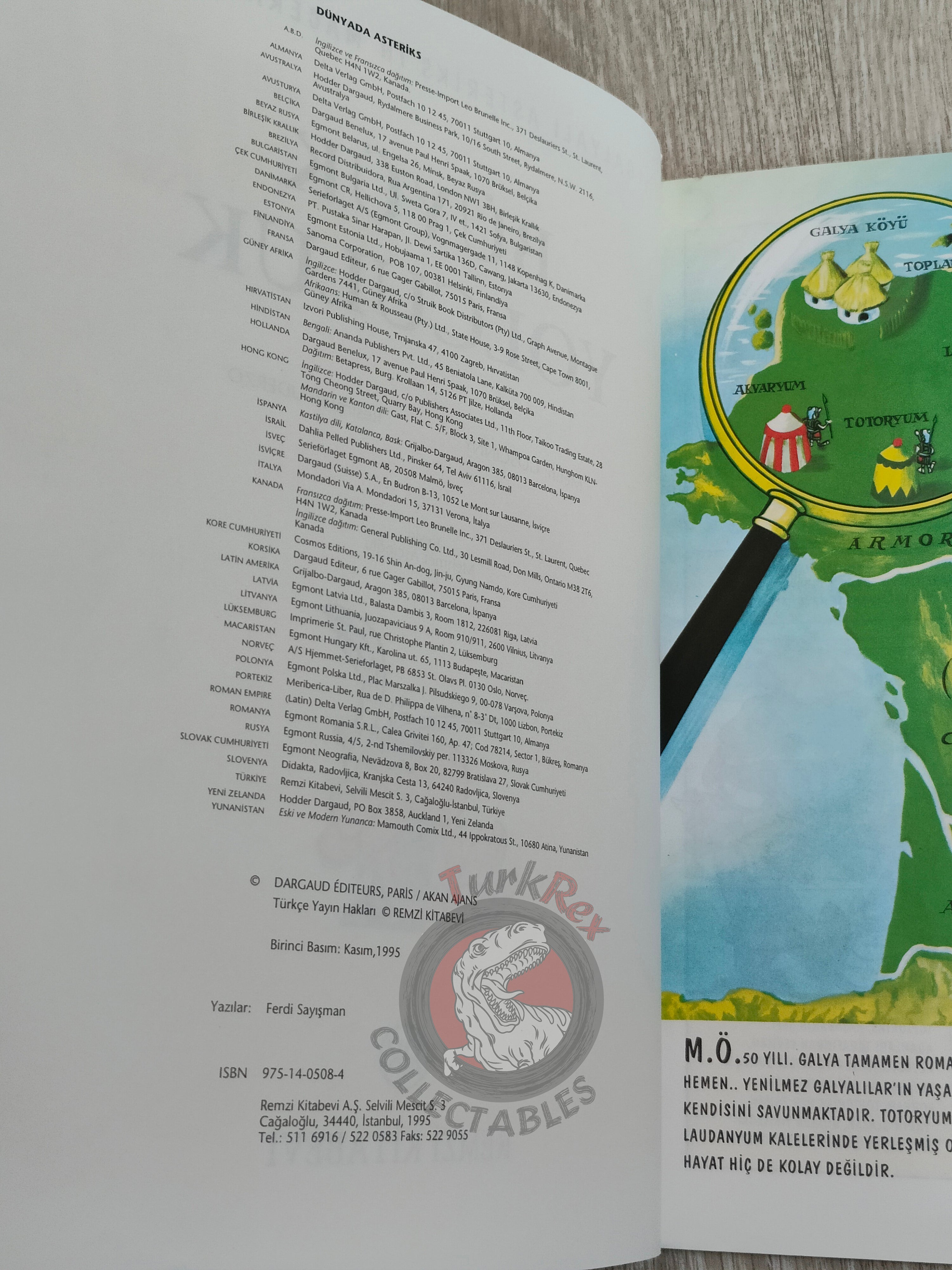 Asterix – Asterix and the Great Crossing 1995 1st Edition Turkish Edition Comic Turkey