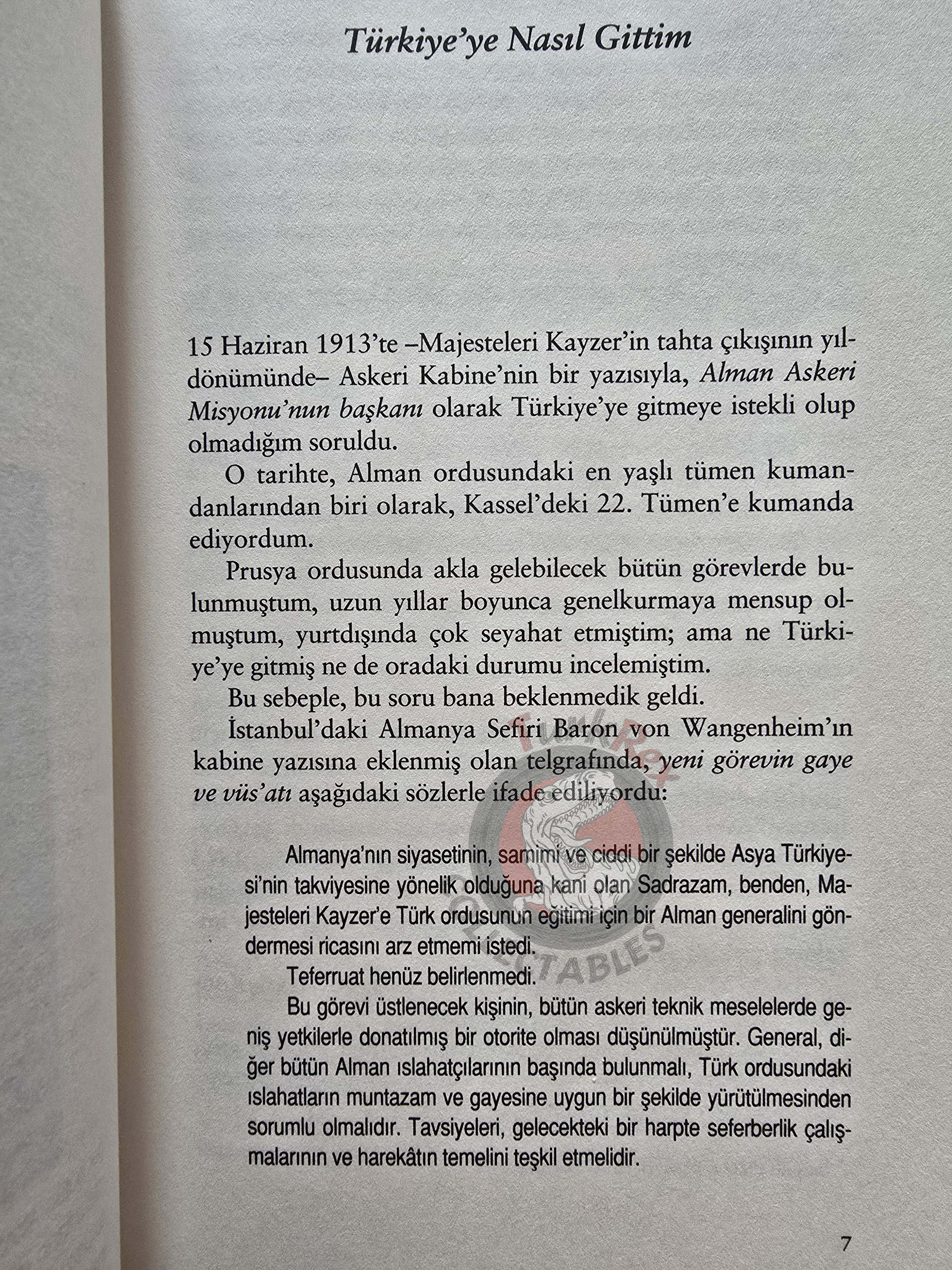 Liman von Sanders – Five Years in Turkey 2020 Turkish Book Turkey