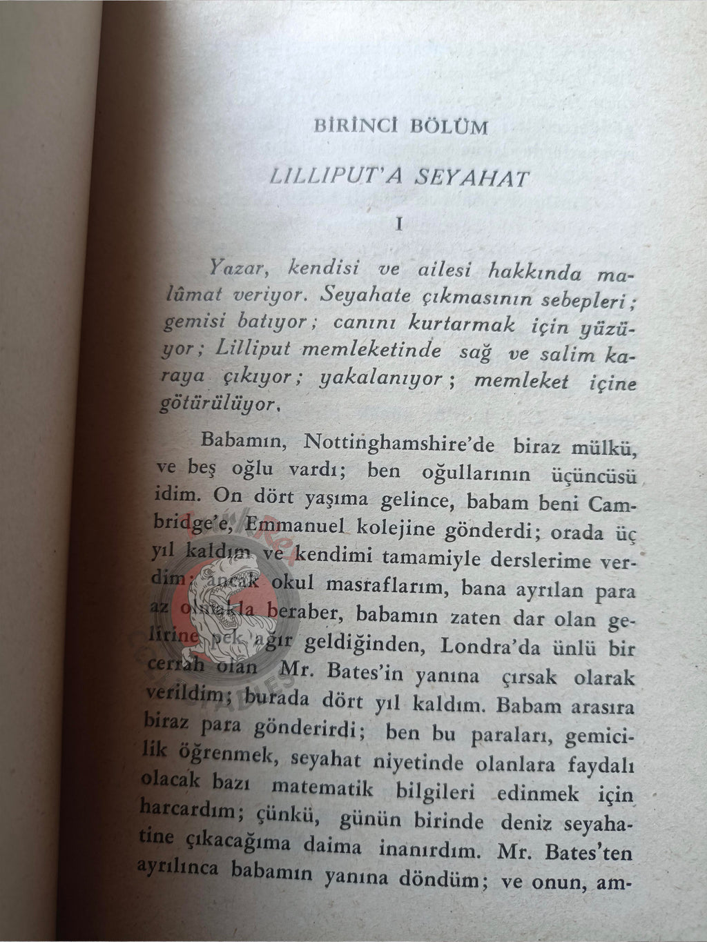 Jonathan Swift – Gulliver's Travels 1945 Turkish Book Turkey
