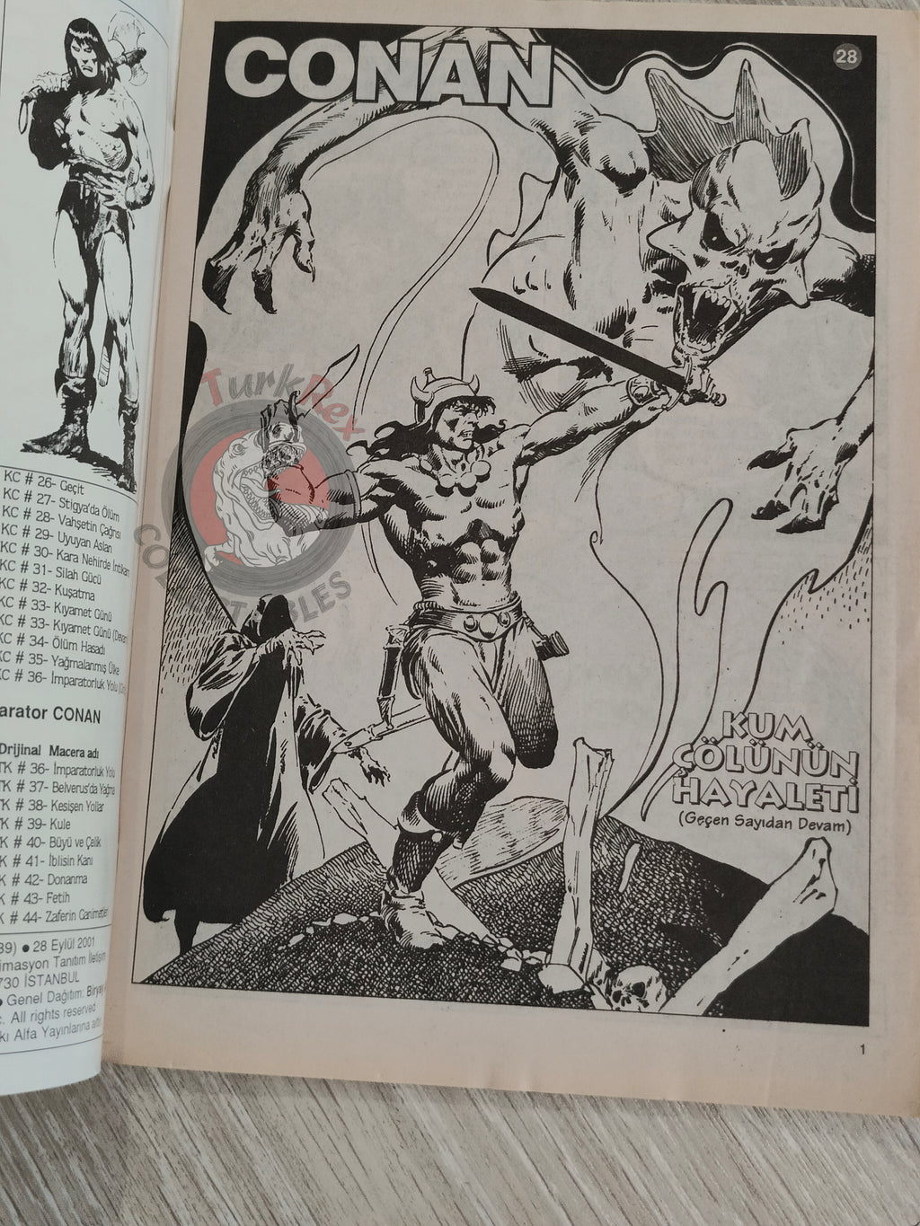 Conan #28 The Savage Sword of Conan #55 #217 Turkish Comic Turkey