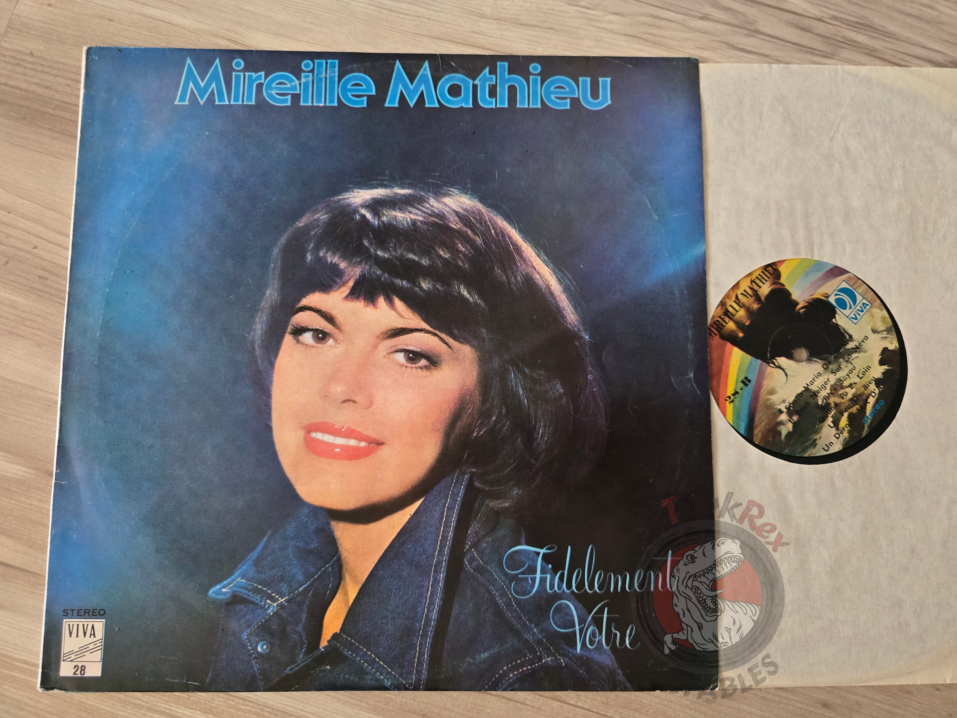 Mireille Mathieu – Fidelement Votre Turkish Pressing Vinyl Turkey Edition