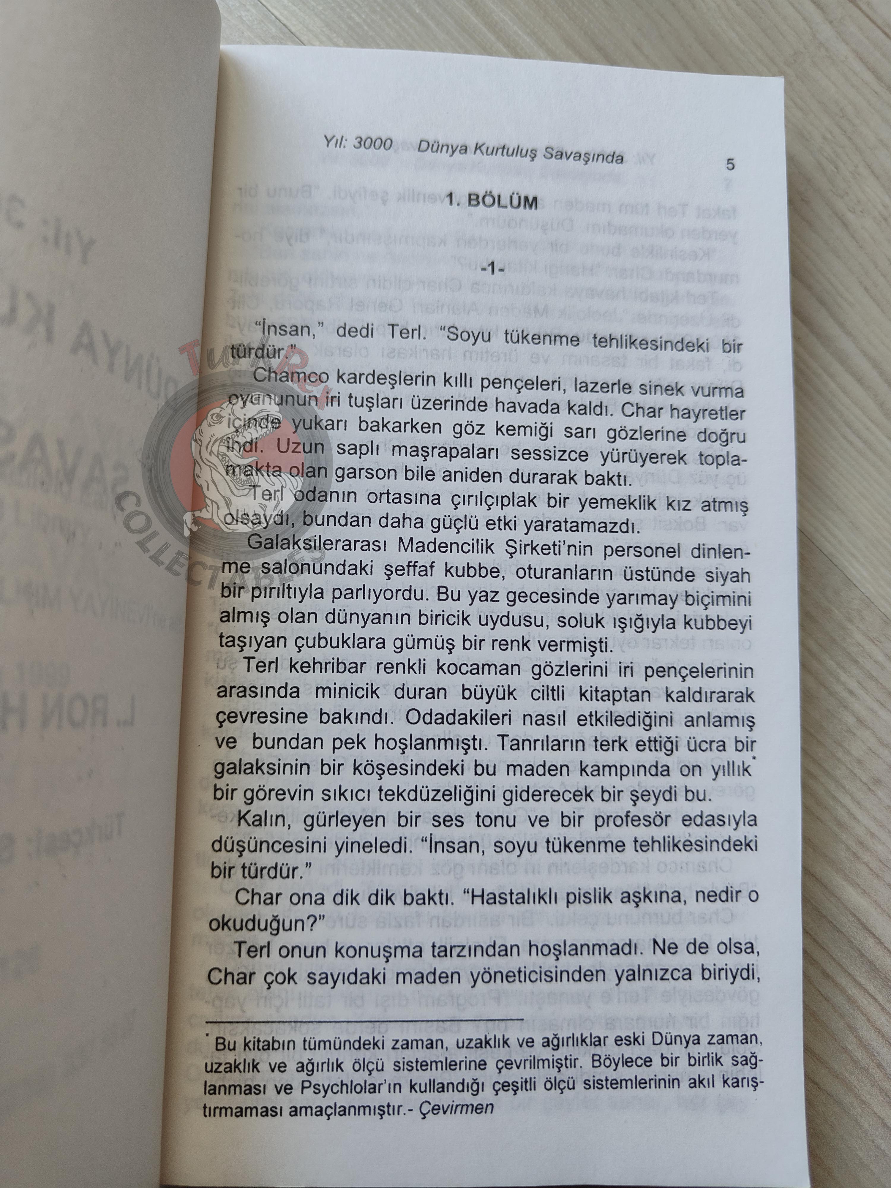 L. Ron Hubbard – Battlefield Earth 1999 1st Turkish Book Turkey