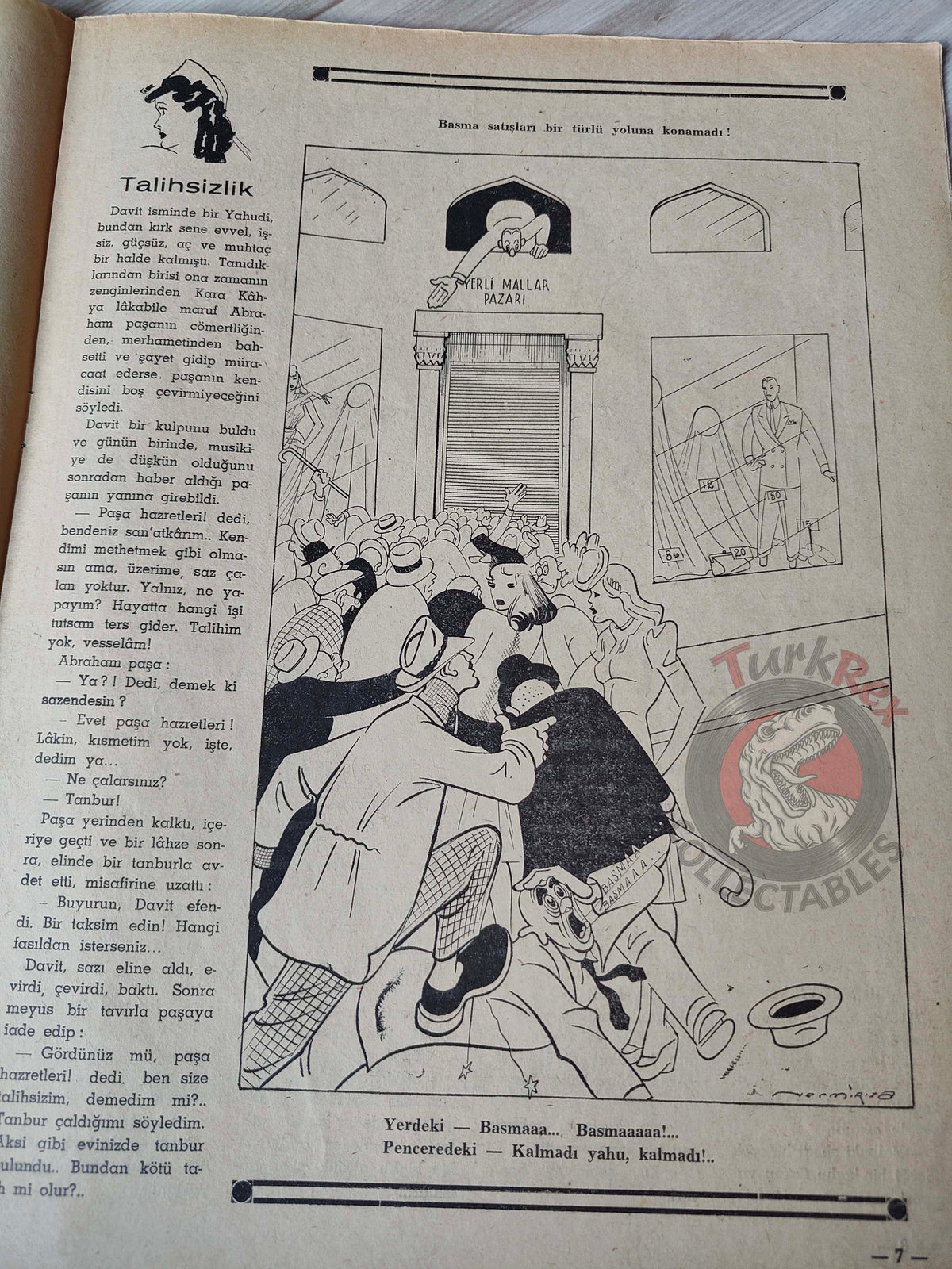 Akbaba 1941 Humor Magazine Turkish Turkey Peace WW2 era France Syria