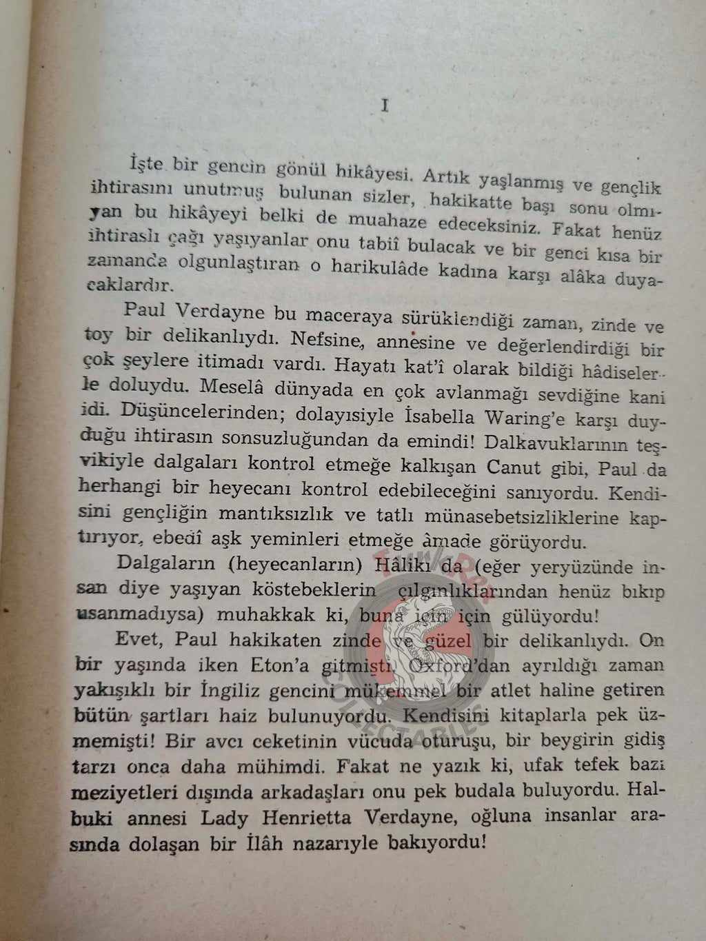 Elinor Glyn – Three Weeks 1946 1st Turkish Book Turkey