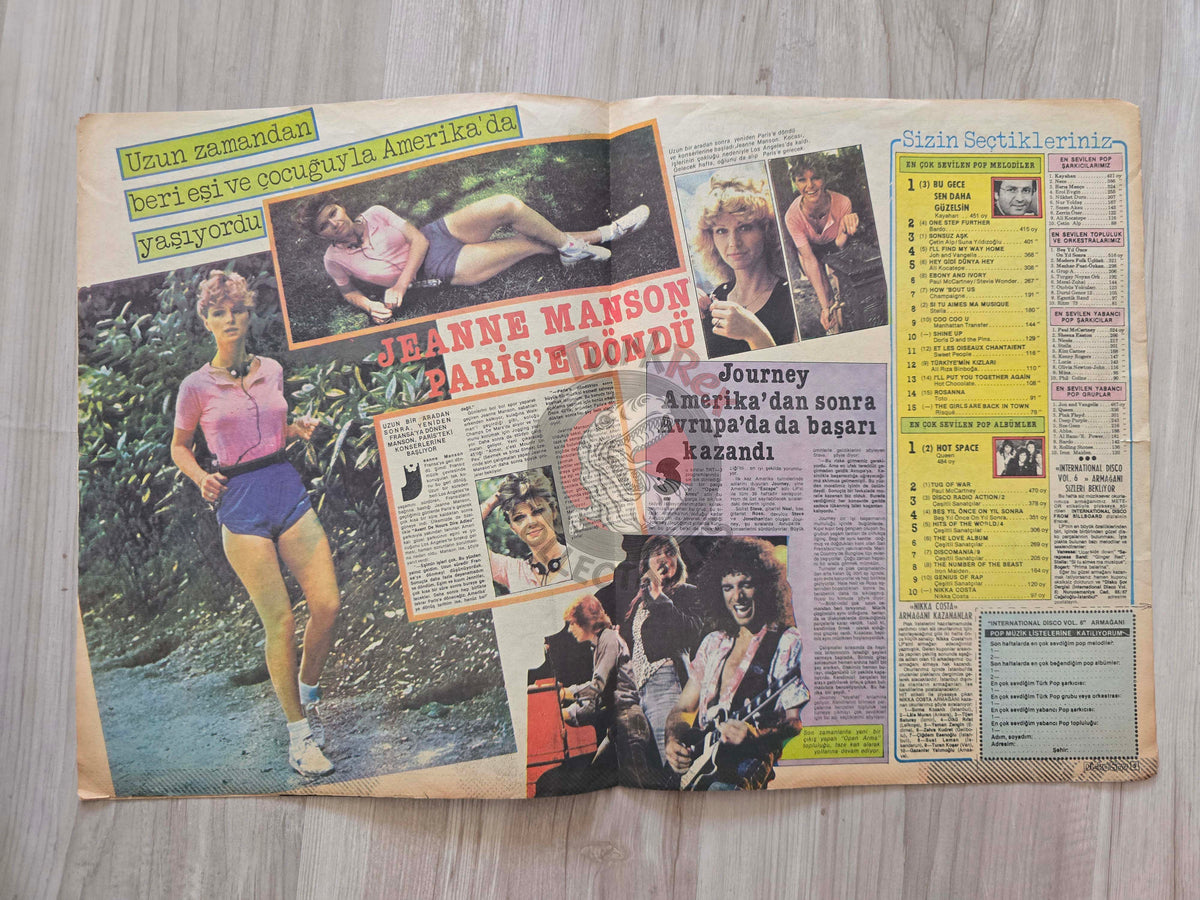 Hey Disko Şov 1982 Alan Parsons Turkish Mag Turkey Rolling Stones Pink Floyd Bryan Ferry Ace Frehley KISS