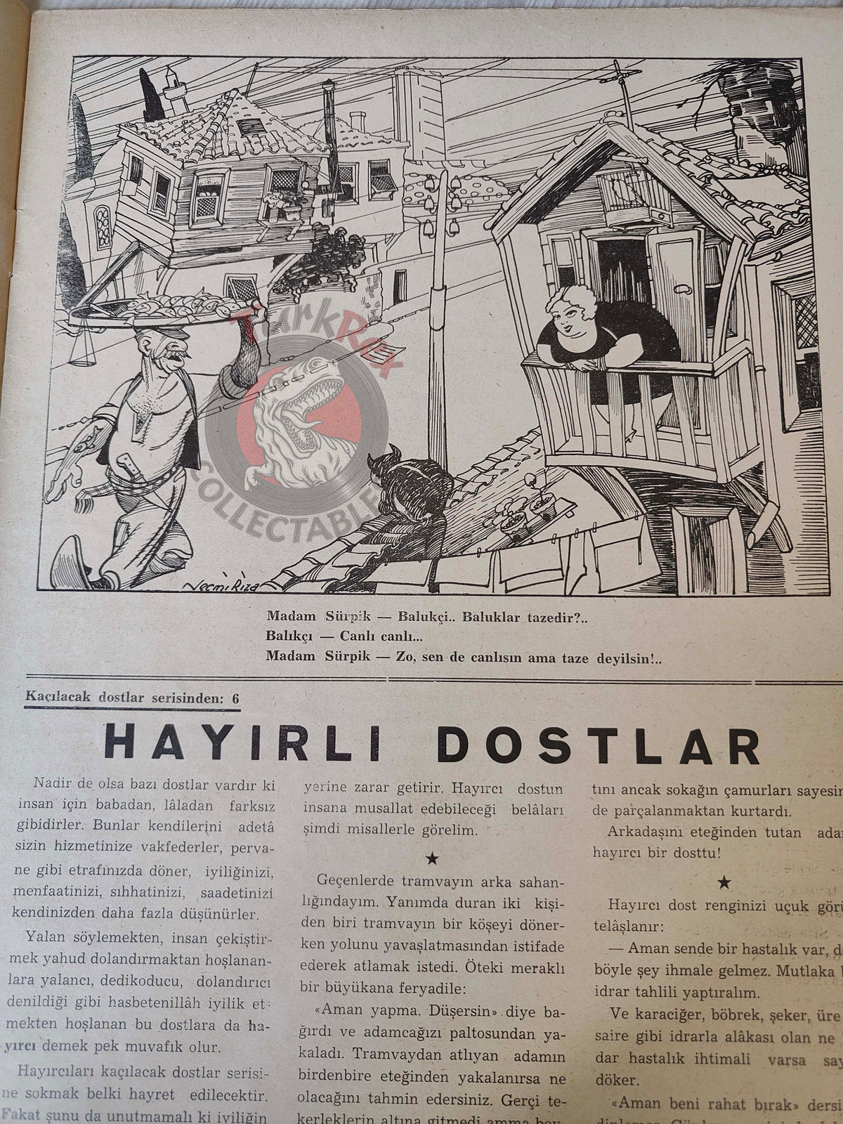 Akbaba 1936 Humor Magazine Turkish Turkey The Trumpet of Israfil Hitler WW2 era War