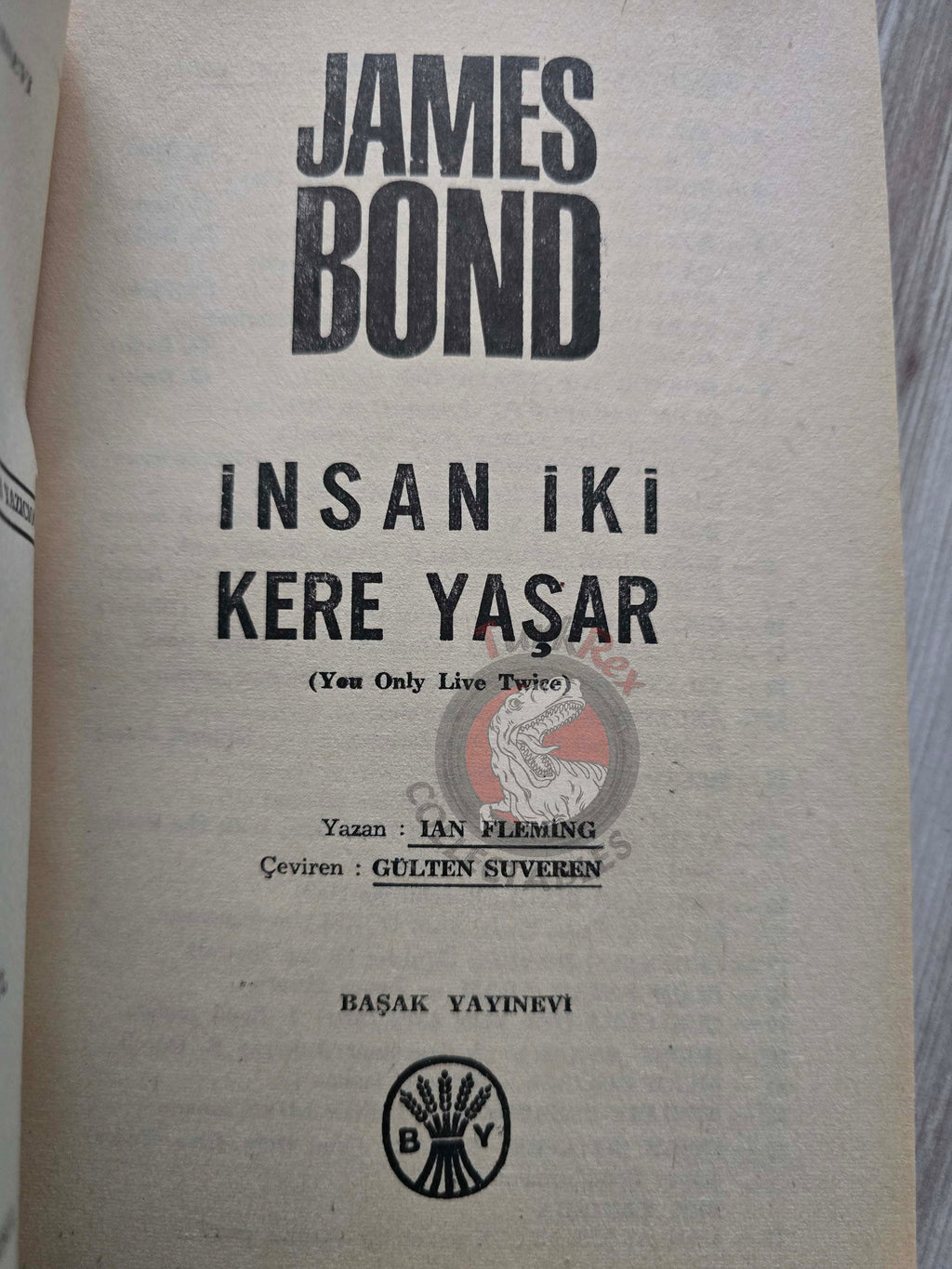 James Bond - You Only Live Twice 1966 1st Turkish Book Turkey Ian Fleming
