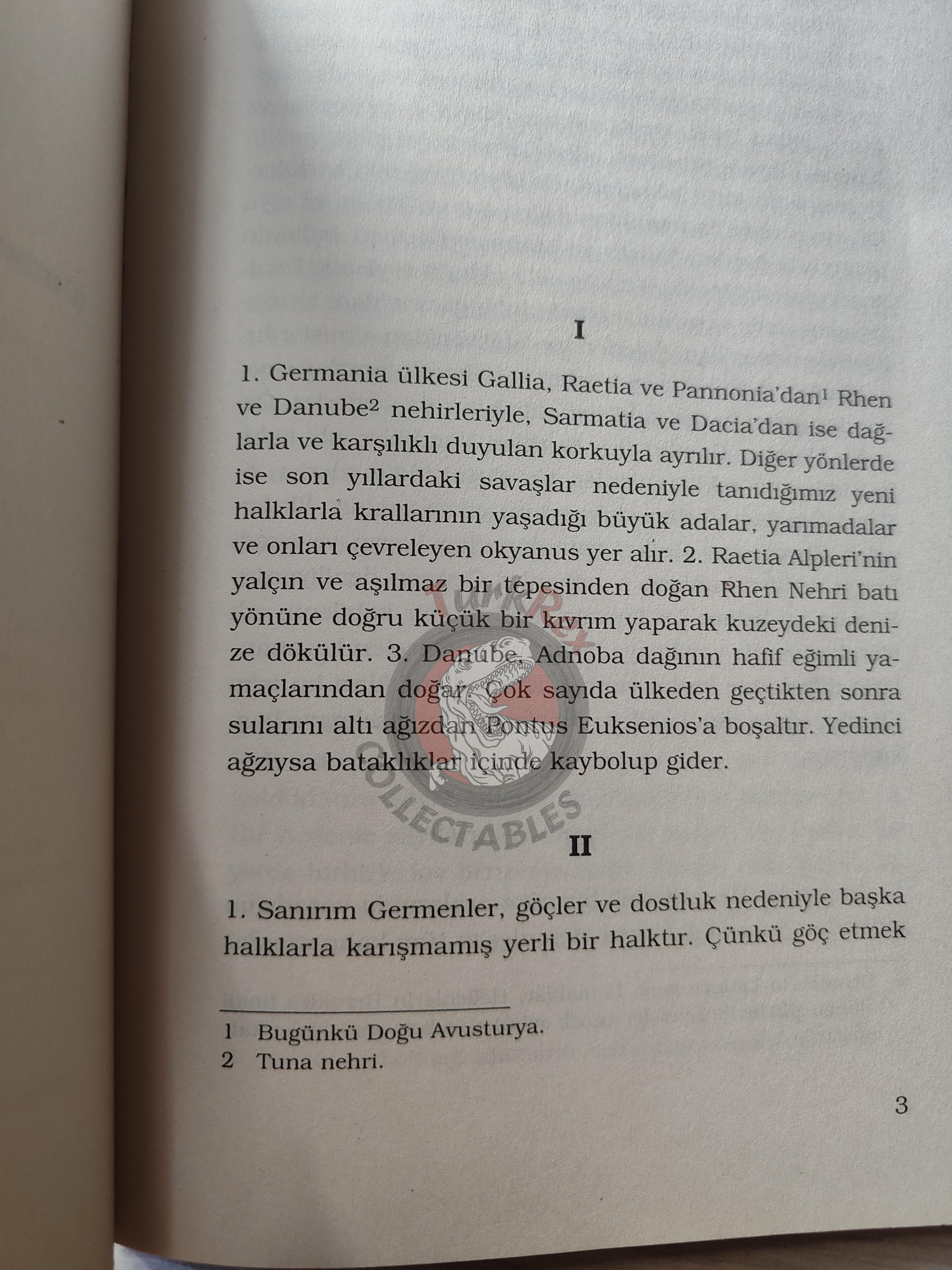 Cornelius Tacitus – Germania & Agricola 2006 Turkish Book Turkey