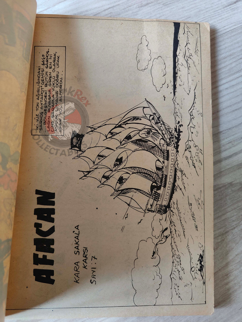 Le Vieux Nick et Barbe-Noire - L'île de la main ouverte 1970 Turkish Comic Turkey