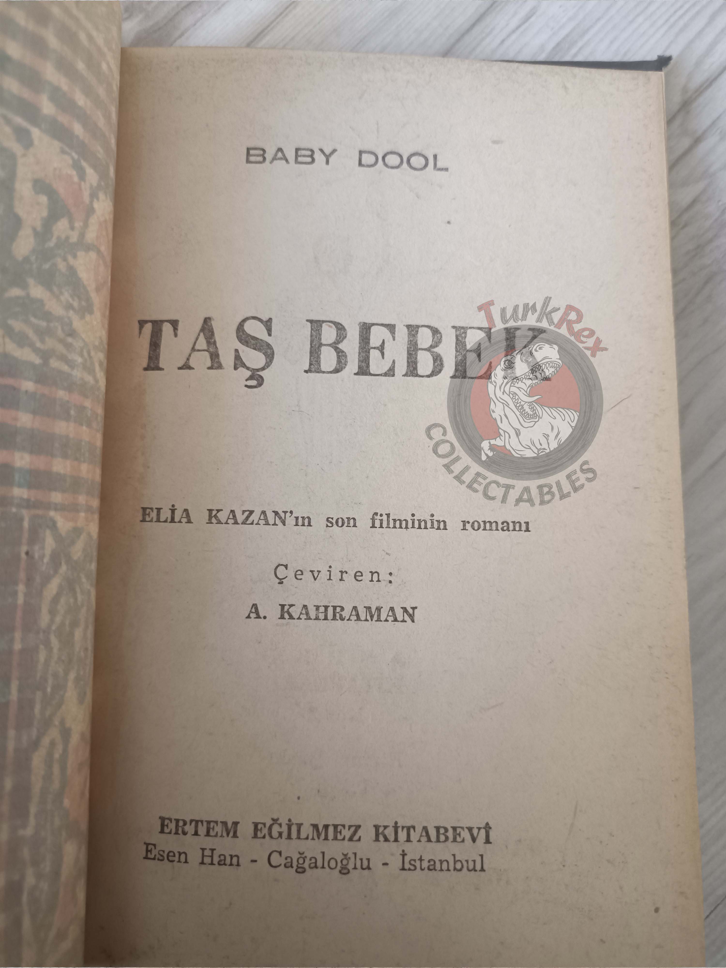 Elia Kazan – Baby Doll  1957 1st Turkish Book Turkey