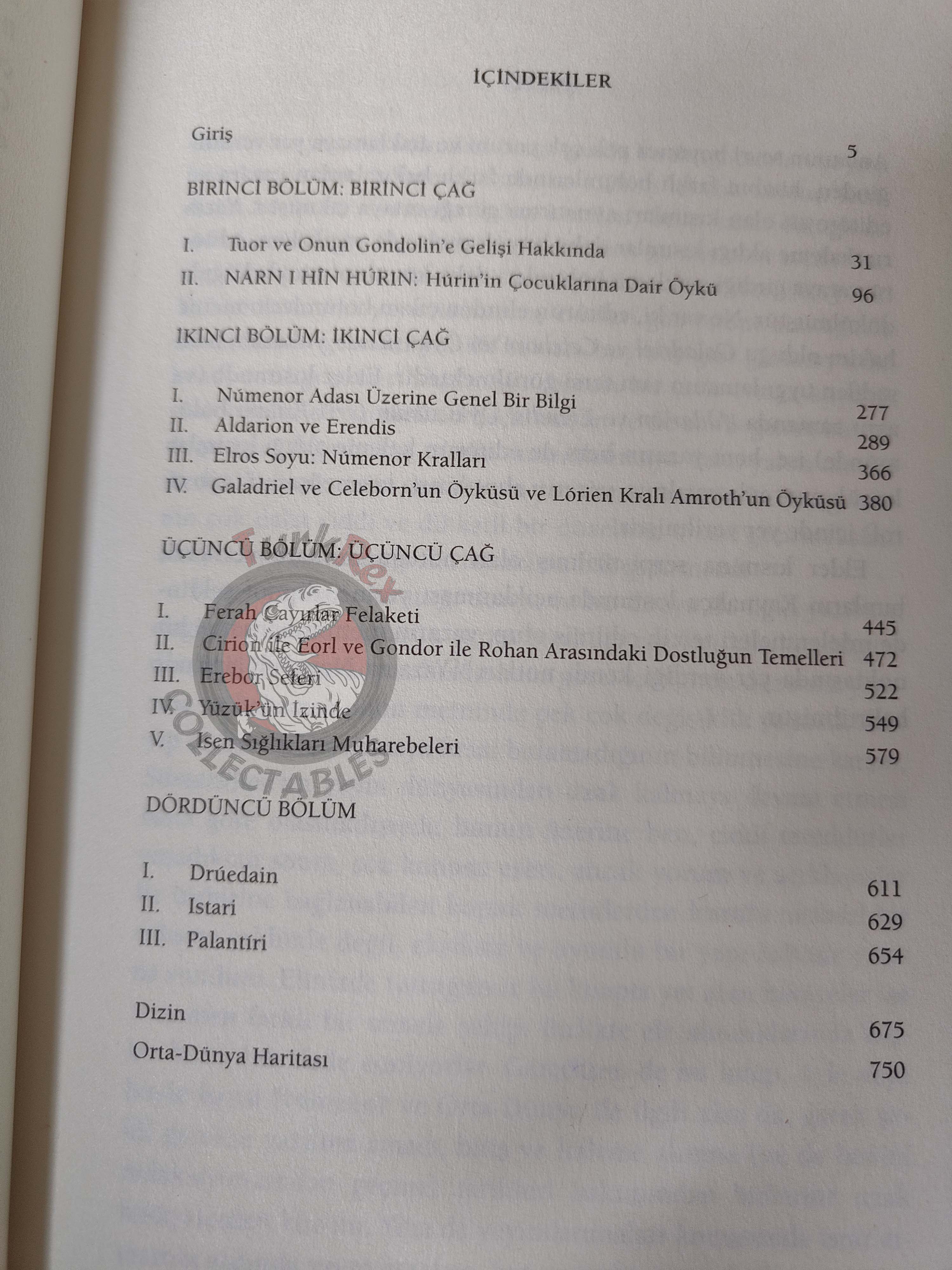 J.R.R. Tolkien – Unfinished Tales 2012 1st Turkish Book Turkey