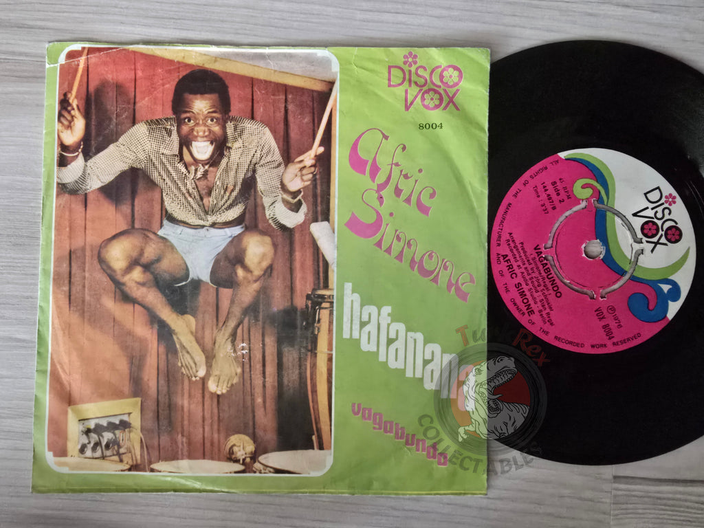 Afric Simone – Hafanana / Vagabundo 7" Turkish Pressing Vinyl Turkey Edition