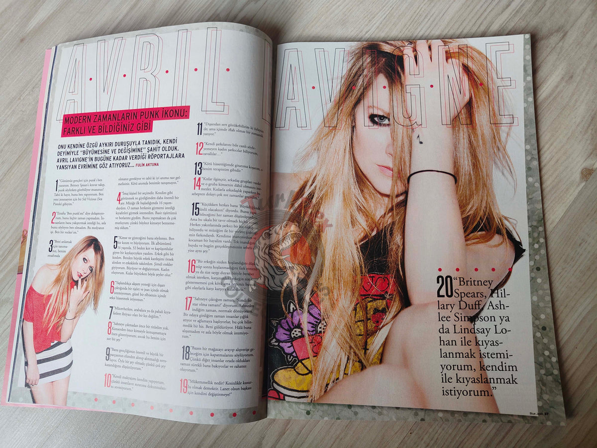 Blue Jean 2012 Manga Turkish Mag Turkey Avril Lavigne Bruce Springsteen Rihanna