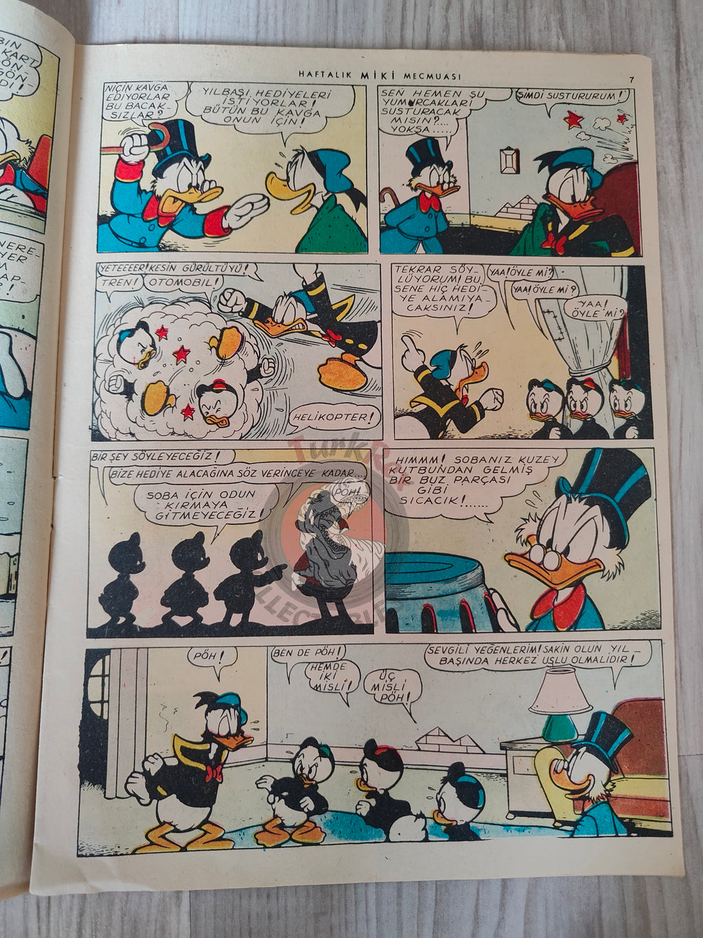 Mickey Mouse Mag #50 1962 Turkish Comic Turkey Walt Disney Donald Duck