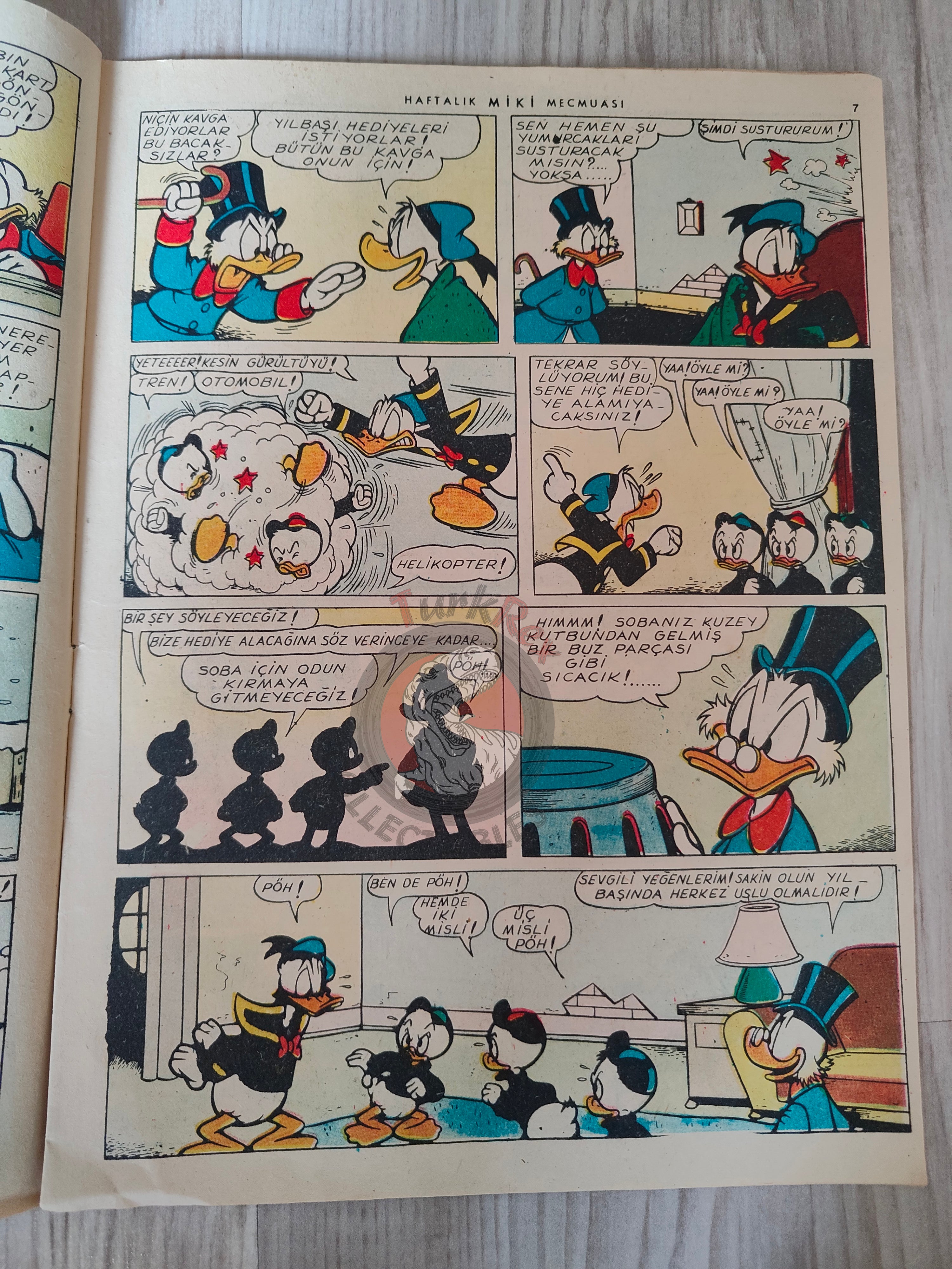 Mickey Mouse Mag #50 1962 Turkish Comic Turkey Walt Disney Donald Duck