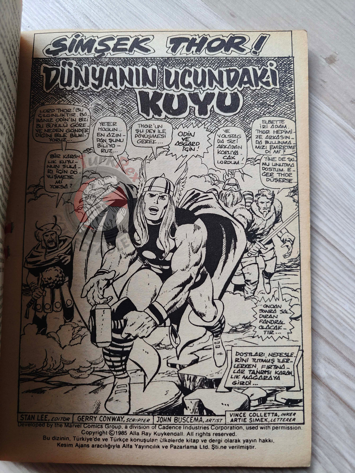 Thor #5 1985 Turkish Comic Turkey The Mighty Thor #197–200 Ragnarok
