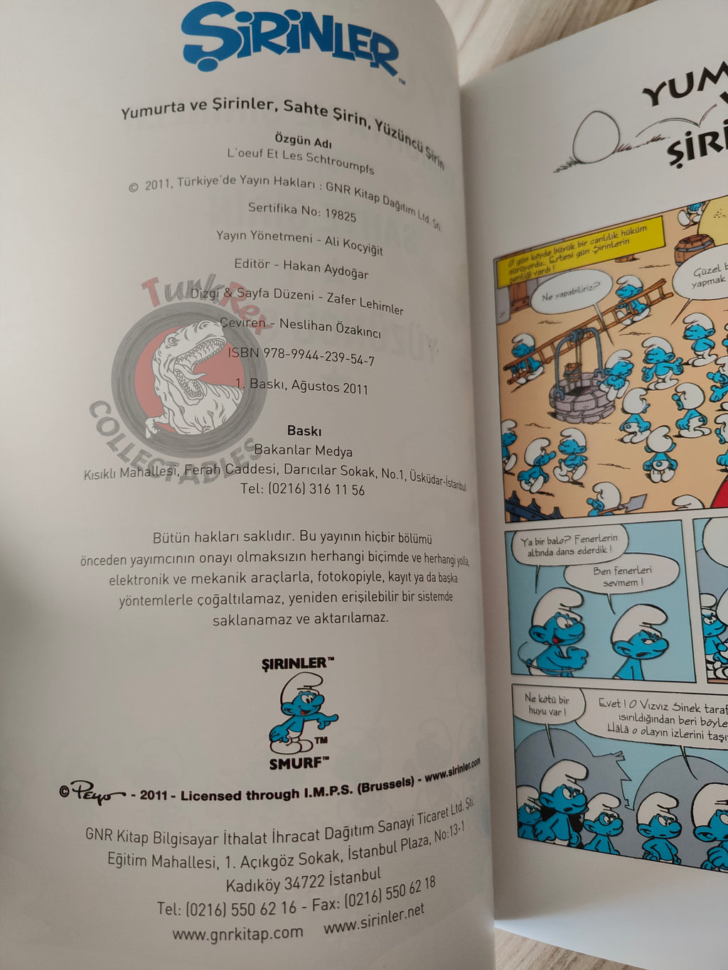 The Smurfs #4 The Egg and the Smurfs 2011 Turkish Comic Turkey Schtroumpf