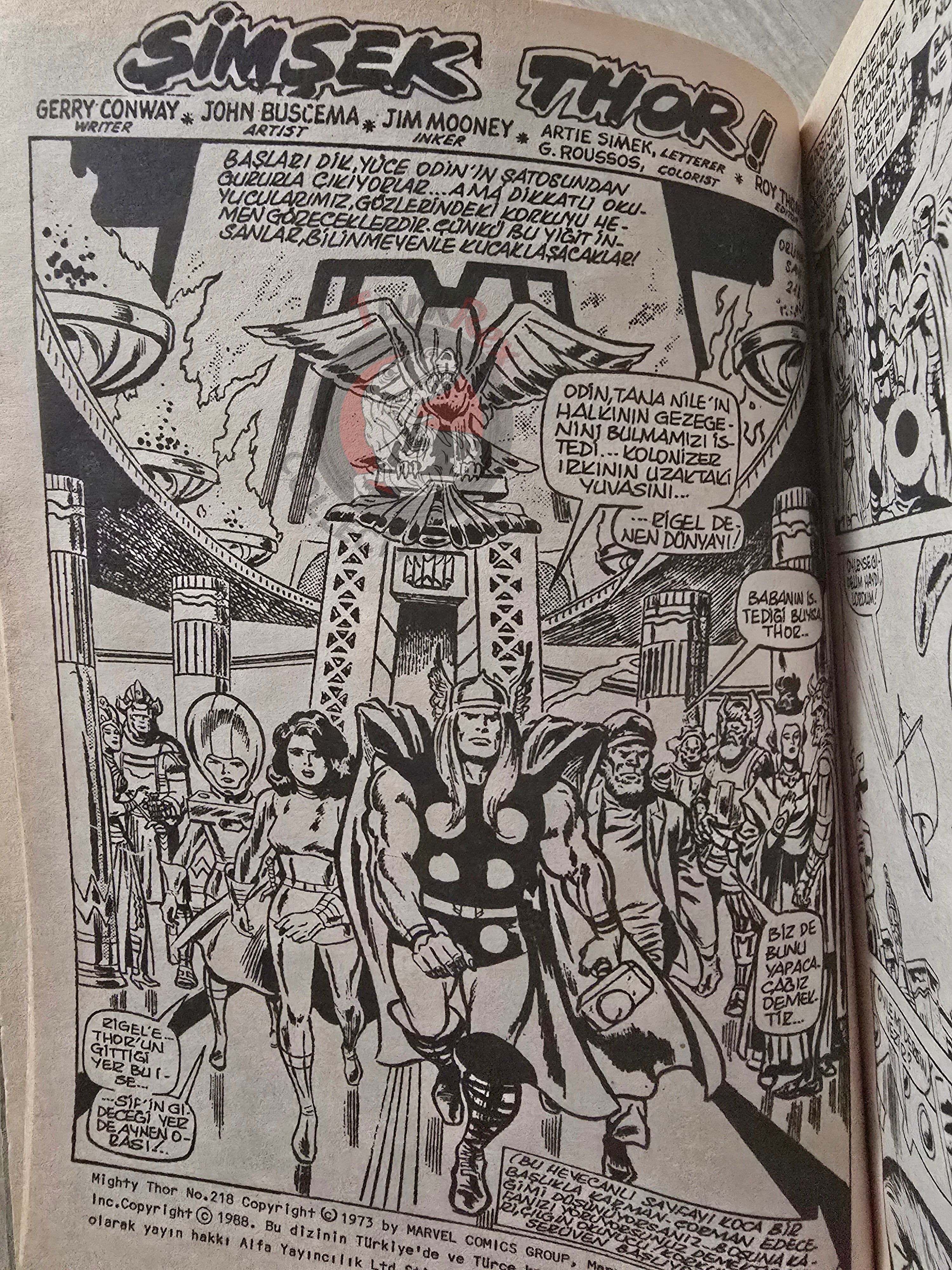 Thor Vol #6 1987 Turkish Comic Turkey The Mighty Thor #183–187 #217–219