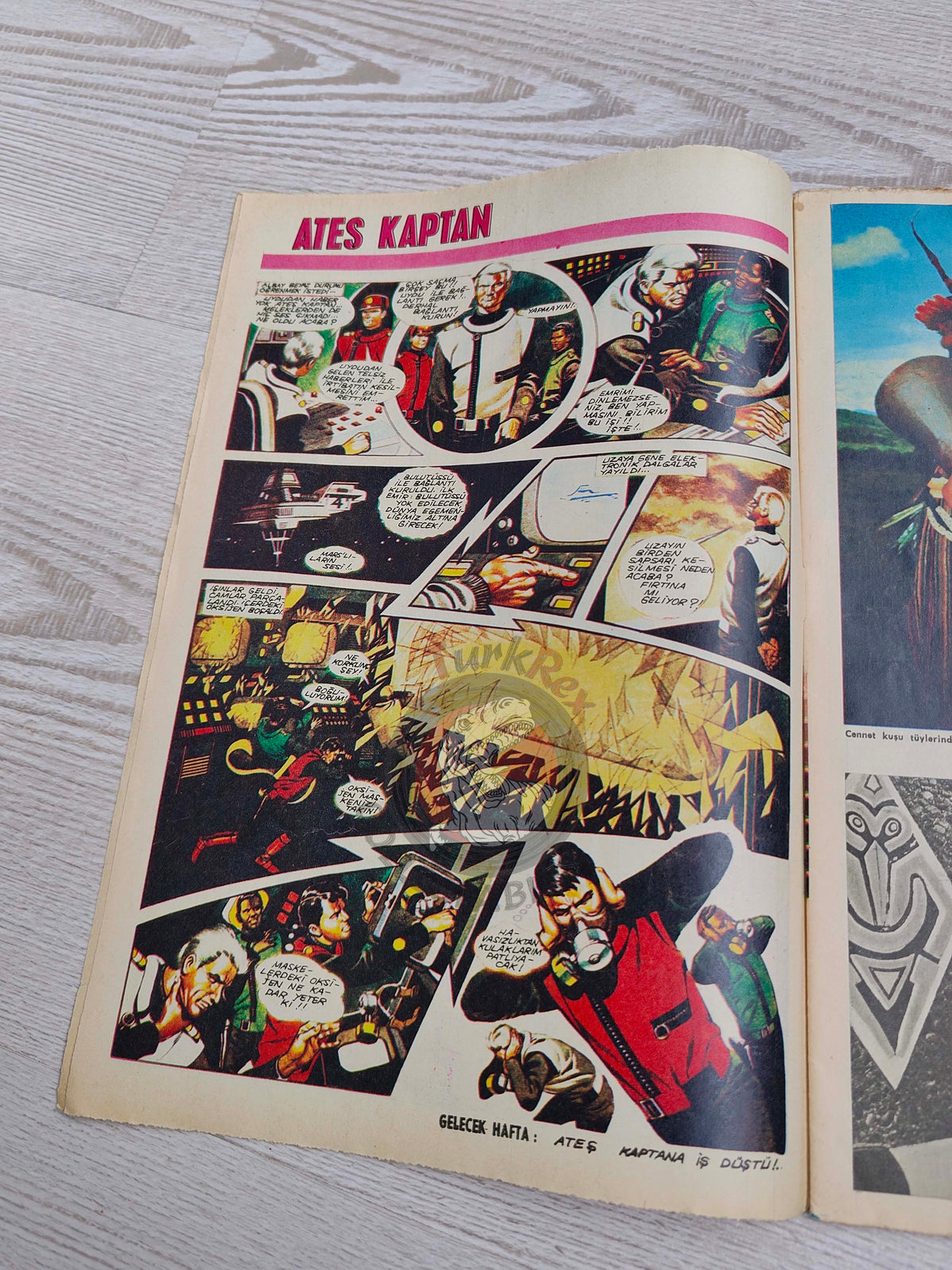 Doğan Kardeş 1969 Magazine #15 Turkish Comic Turkey Zero X, Captain Scarlet, Tarzan