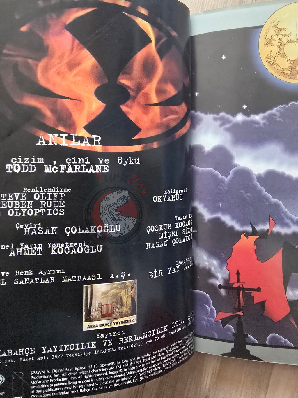 Spawn Volume #2 1999 Turkish Comic Turkey #12 to #21 Todd McFarlane