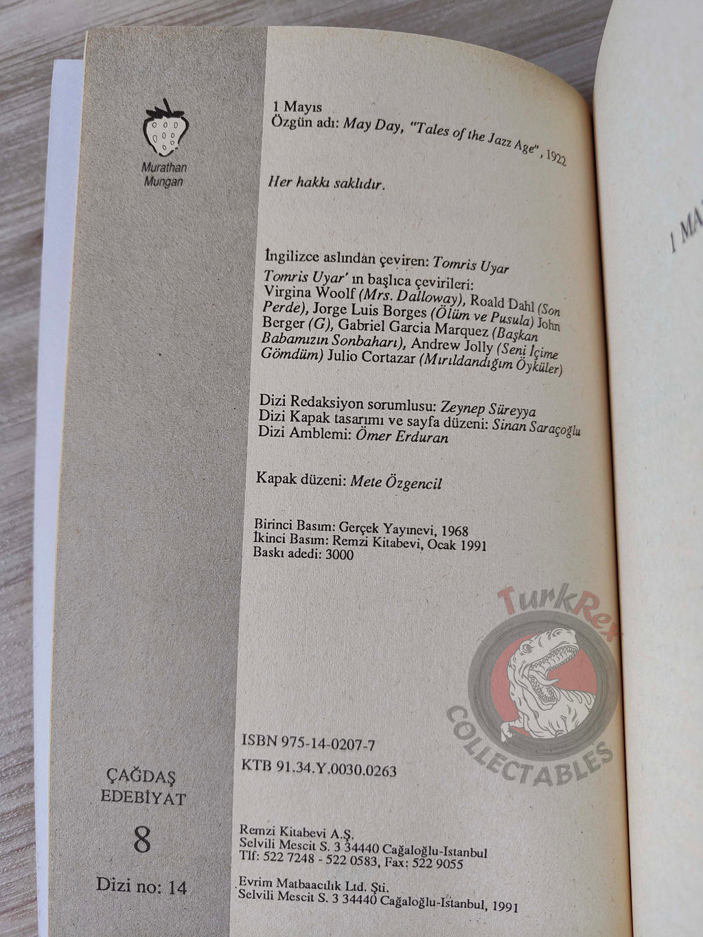 F. Scott Fitzgerald   – May Day / Tales of the Jazz Age Turkish Book Turkey